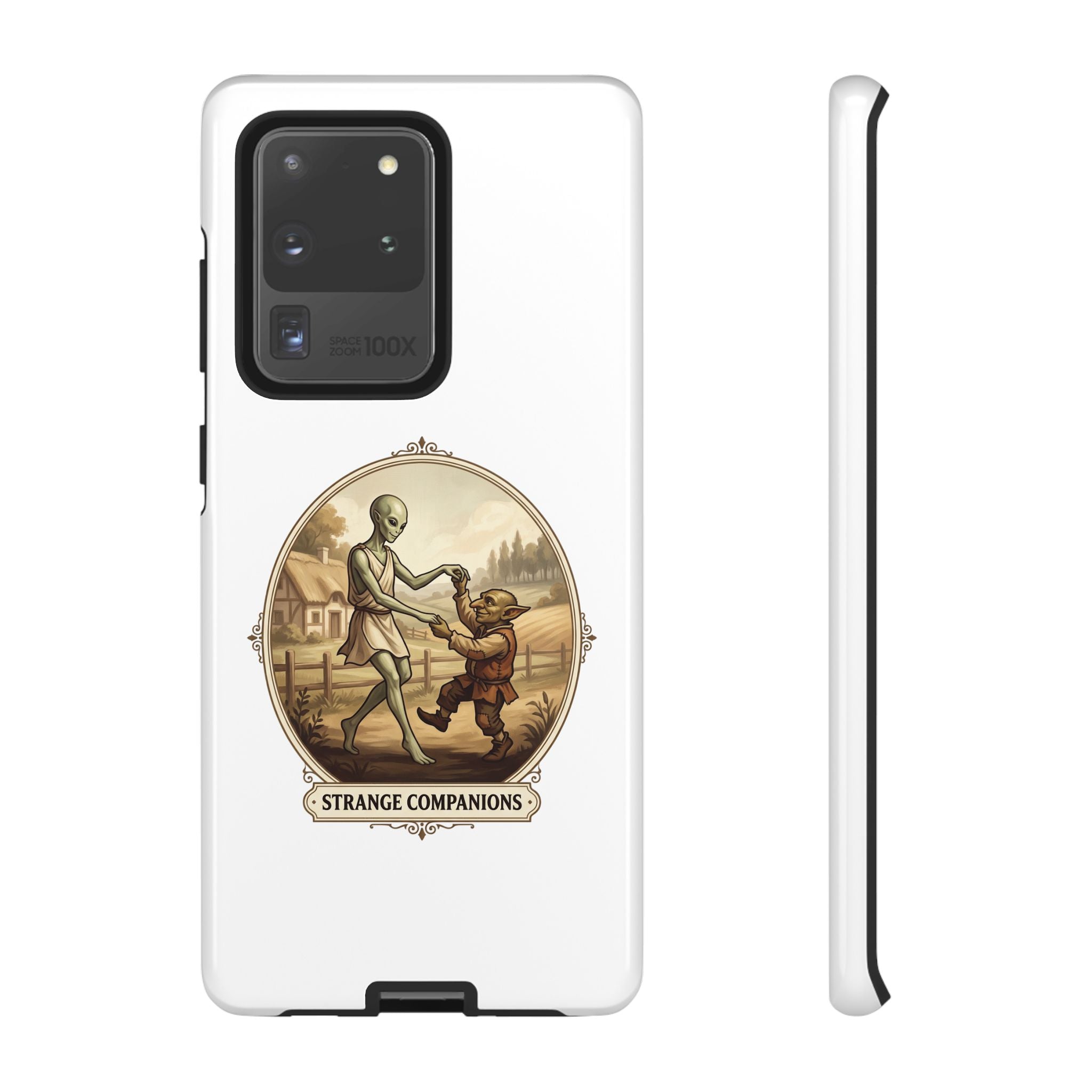 Phone Case — Vintage 'Strange Companions' Alien & Child Illustration