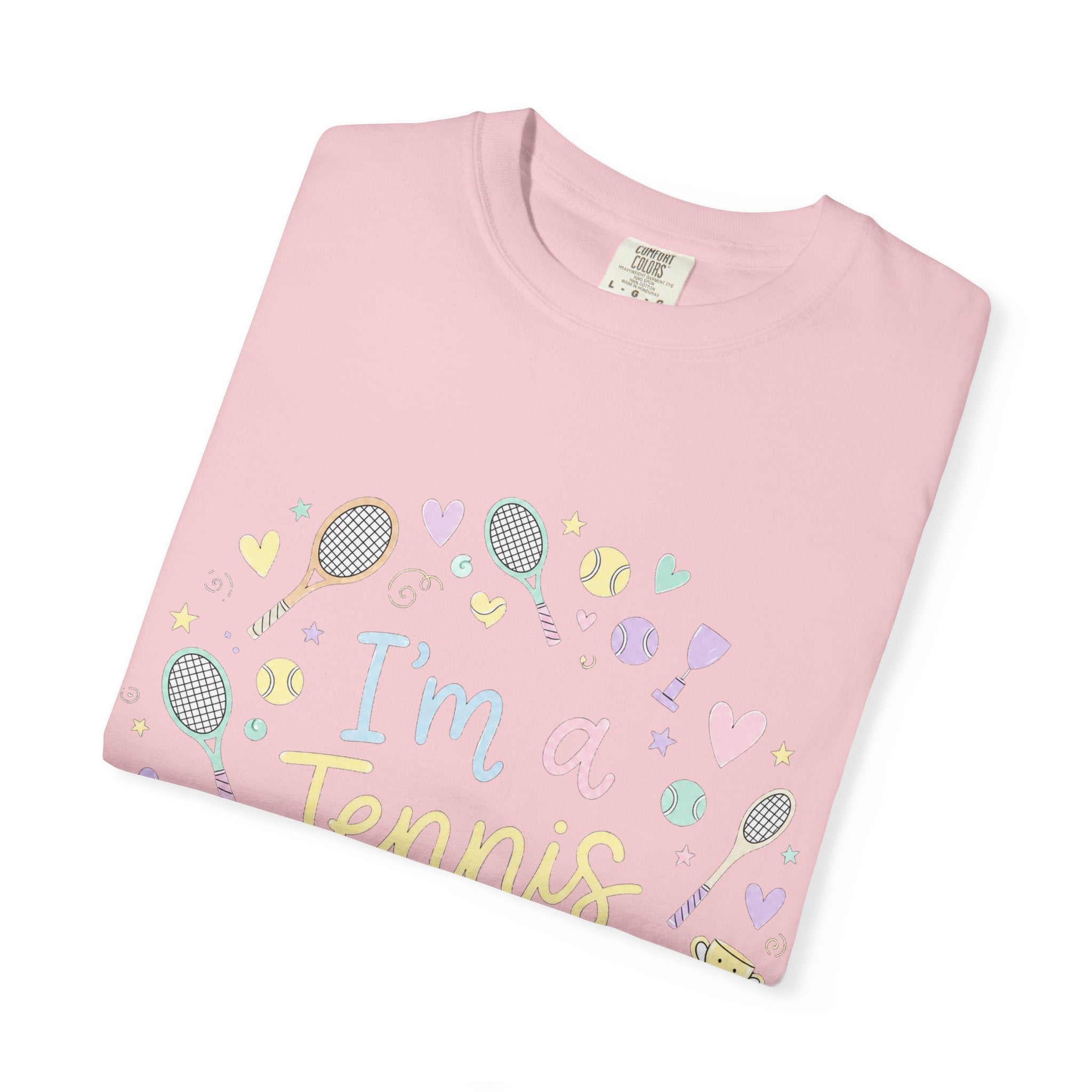 I'm a Tennis Addict T‑Shirt — Cute Pastel Tennis Graphic Tee for Players & Fans