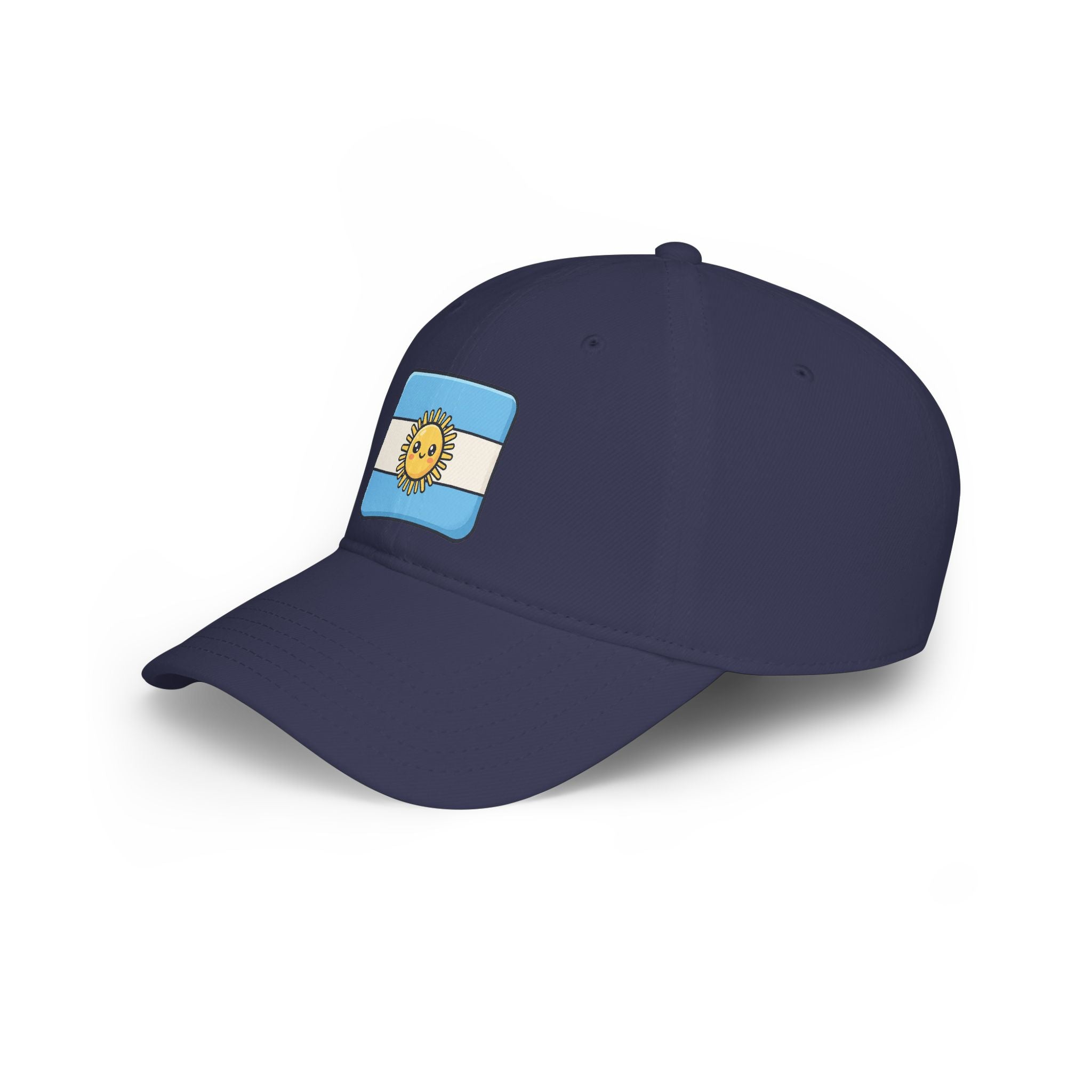 Argentina Sun Flag Baseball Cap — Low Profile Red Hat