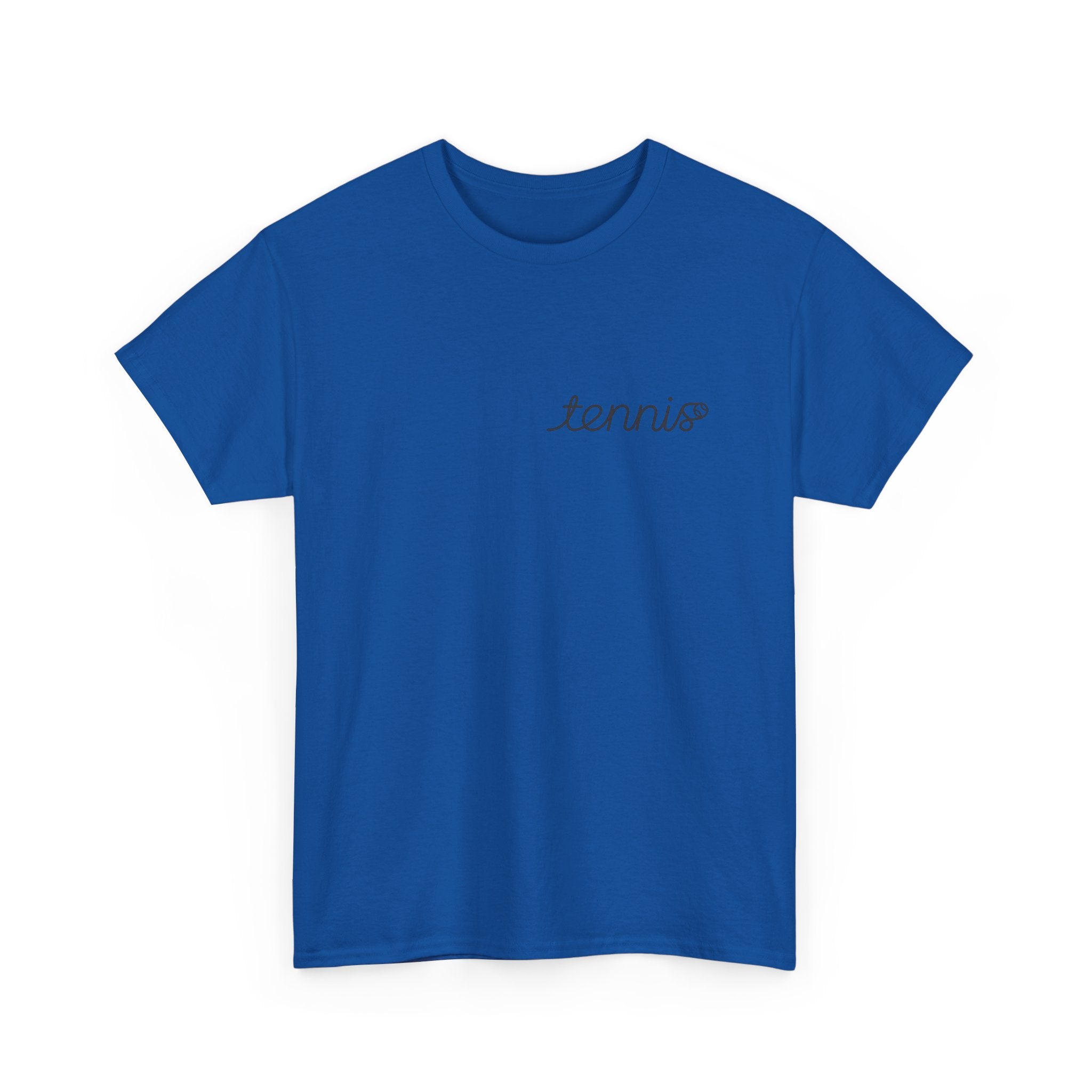 Tennis Serve Line Art Tee — Minimalist Tennis T-Shirt