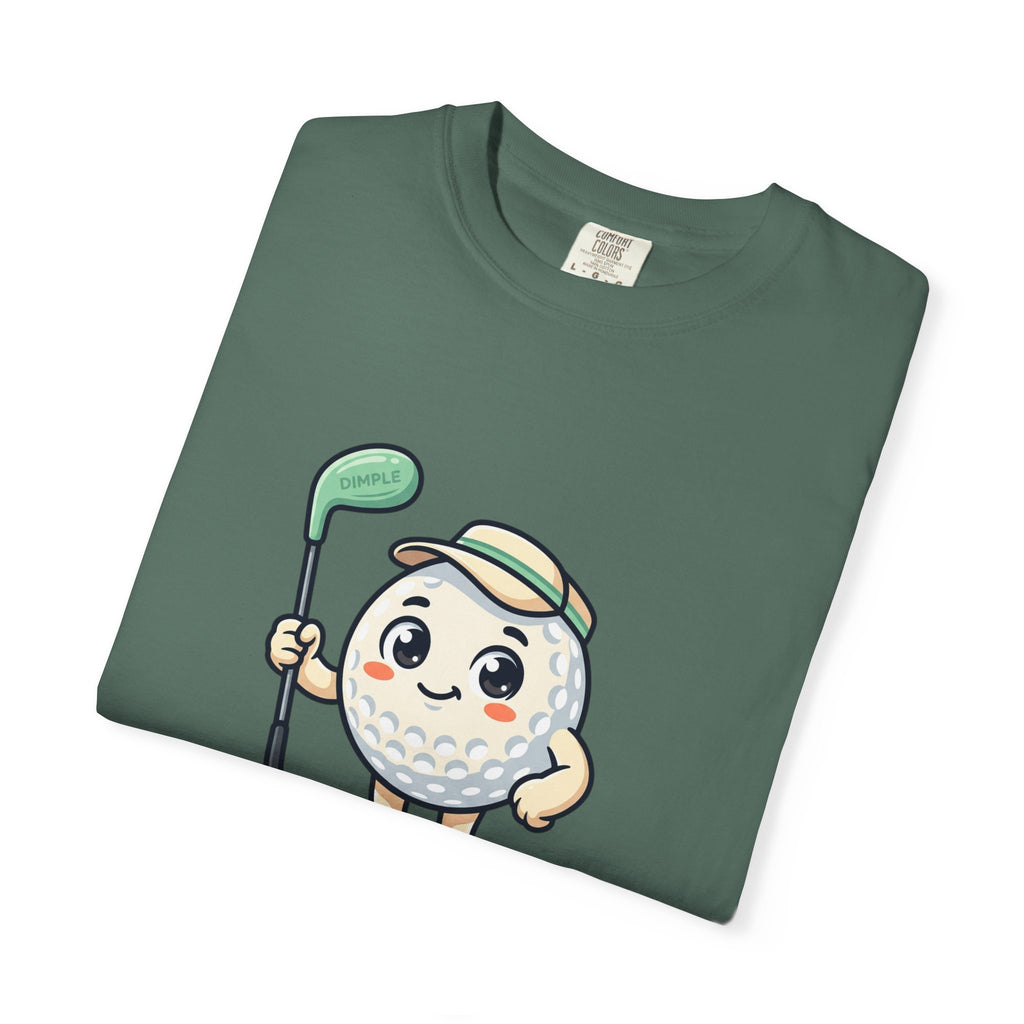 Golf Ball Cartoon T-Shirt — Cute Golfer Graphic Tee