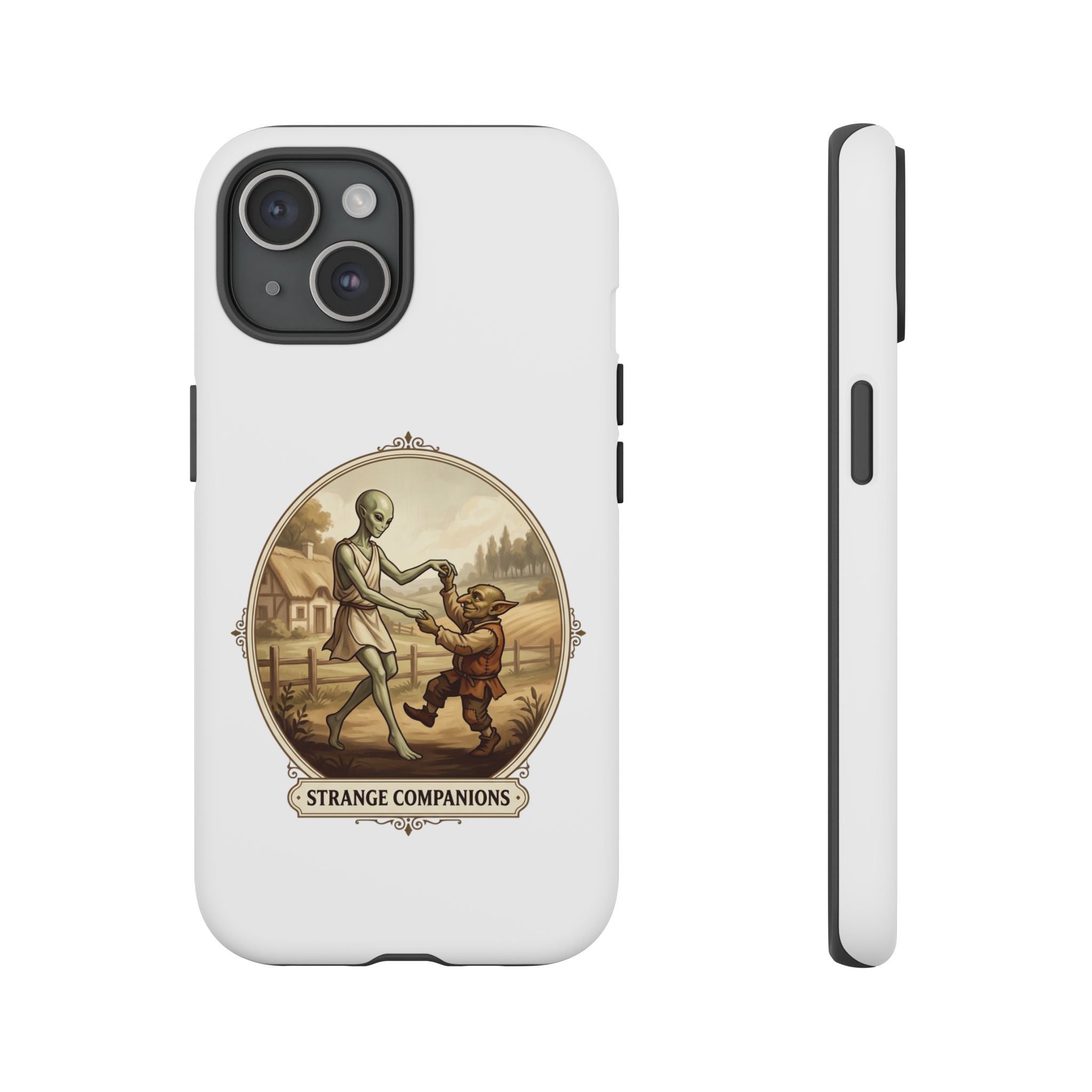 Phone Case — Vintage 'Strange Companions' Alien & Child Illustration
