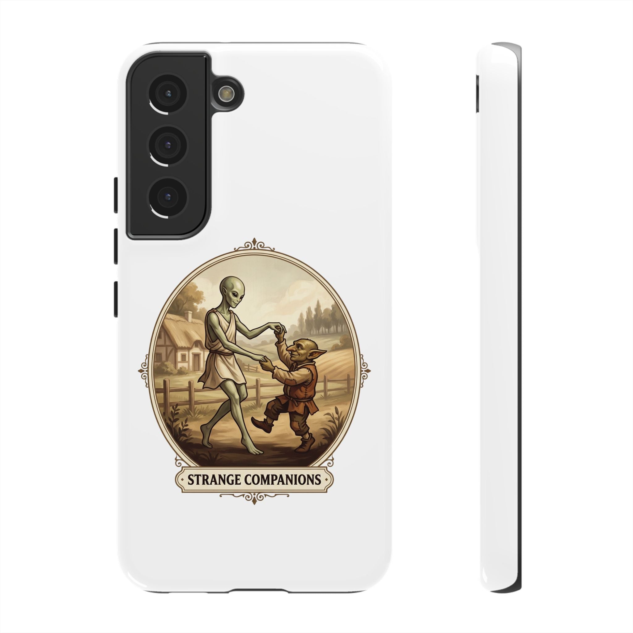 Phone Case — Vintage 'Strange Companions' Alien & Child Illustration
