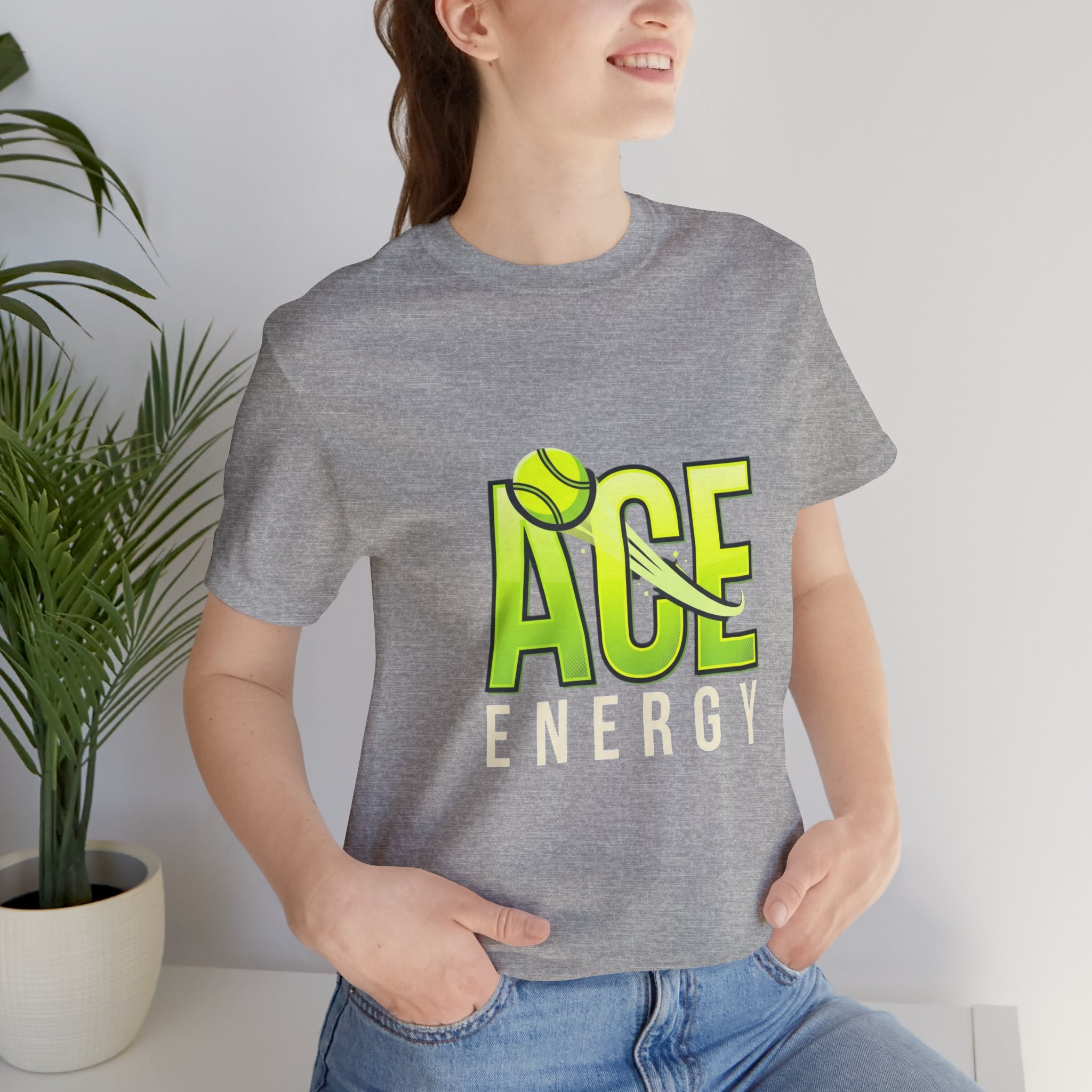 T-Shirt — "Ace Energy" Tennis Graphic Tee