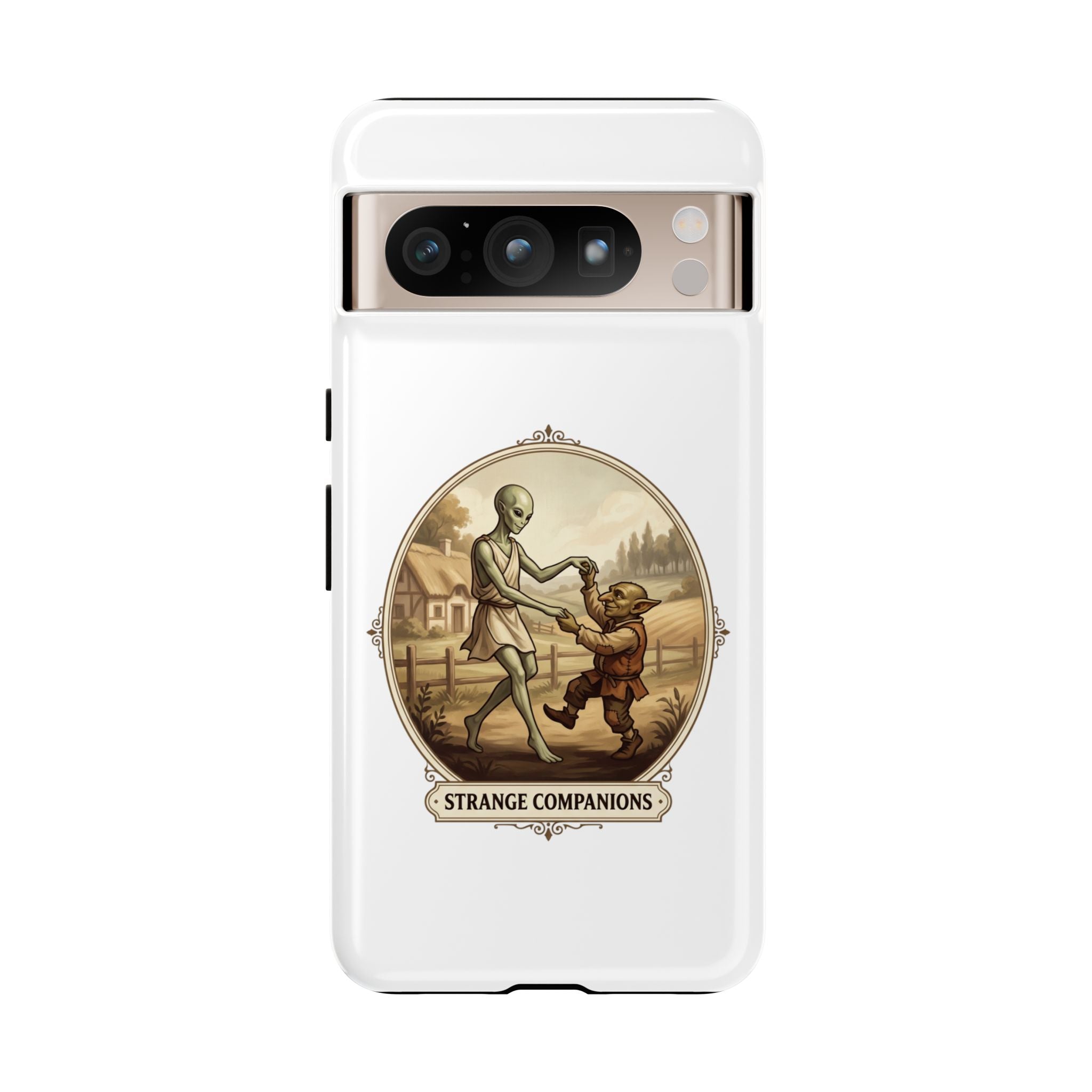 Phone Case — Vintage 'Strange Companions' Alien & Child Illustration