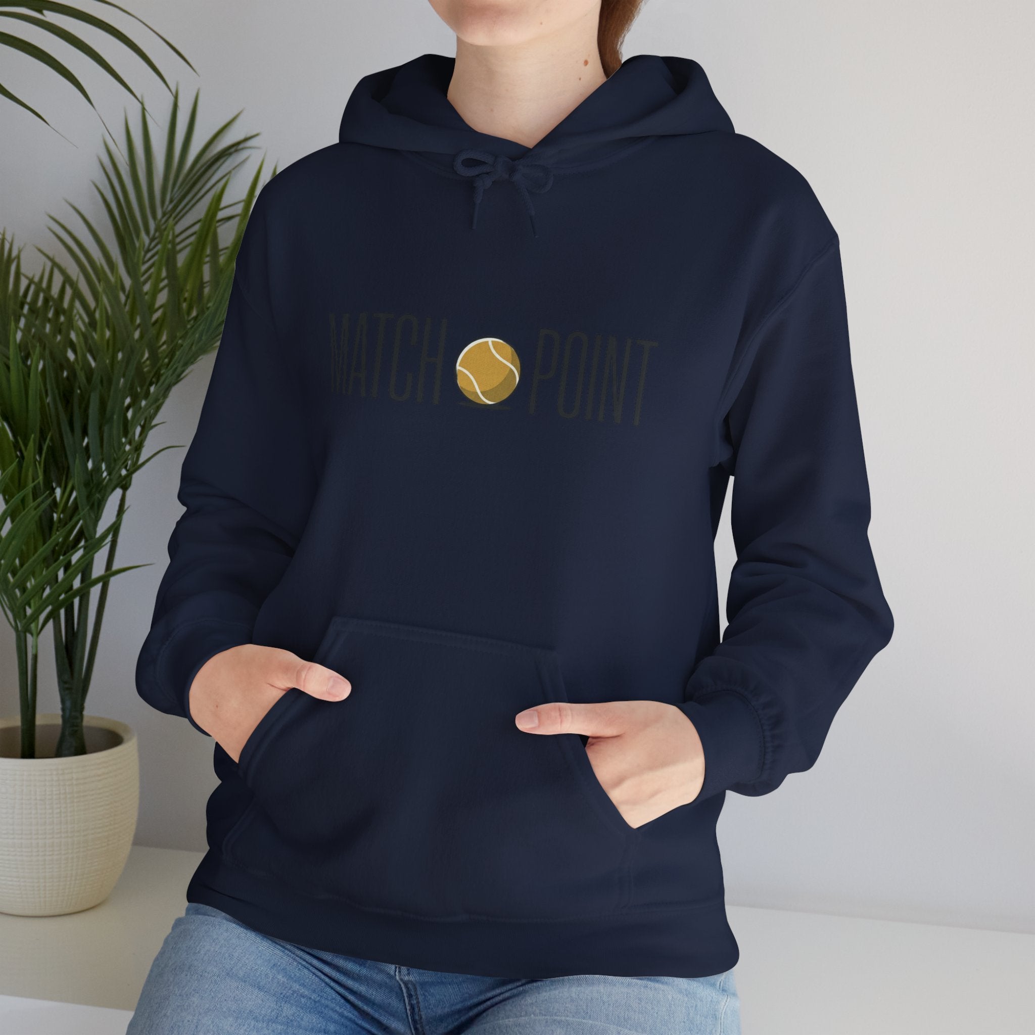 Match Point Tennis Hoodie — 'MATCH POINT' Graphic Pullover
