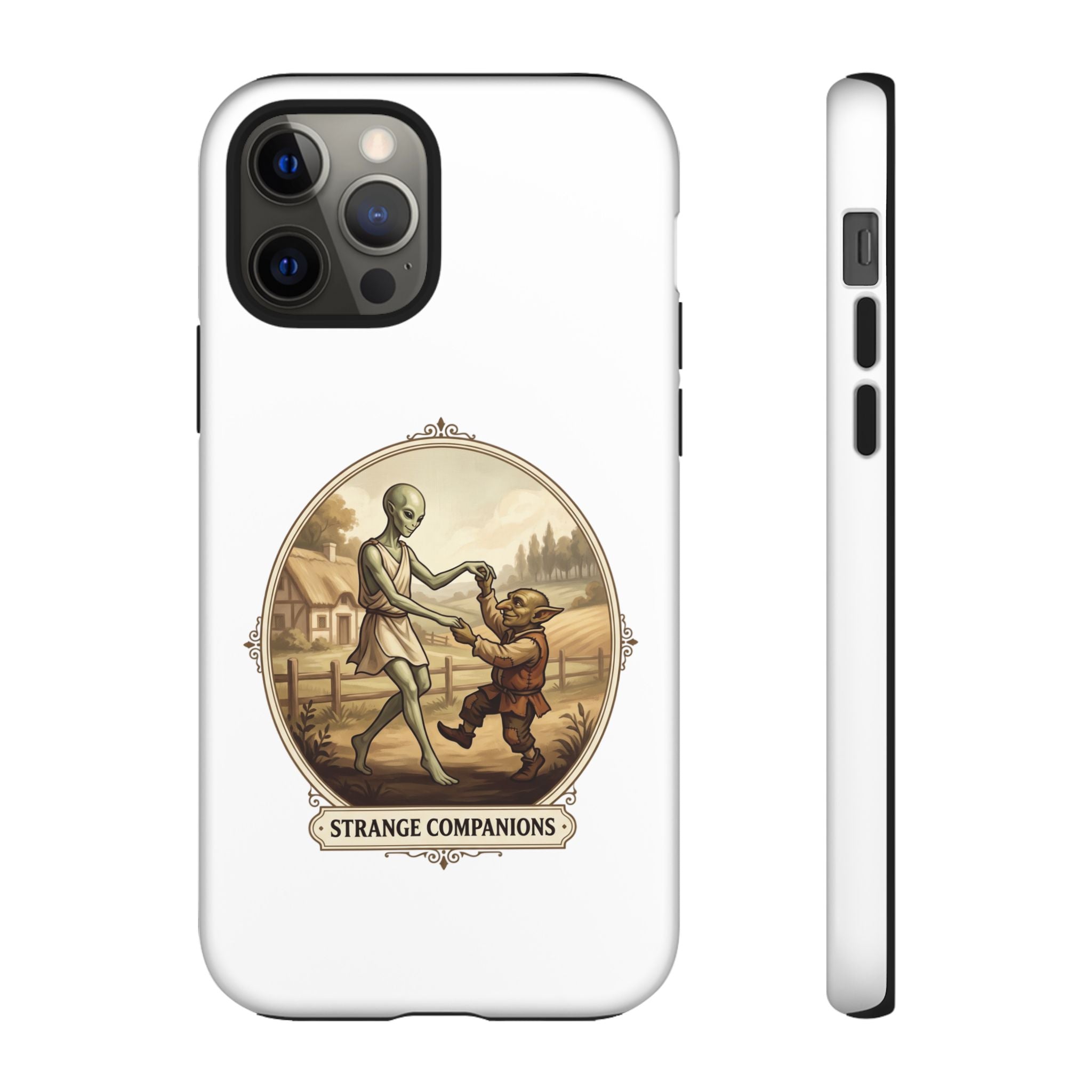 Phone Case — Vintage 'Strange Companions' Alien & Child Illustration