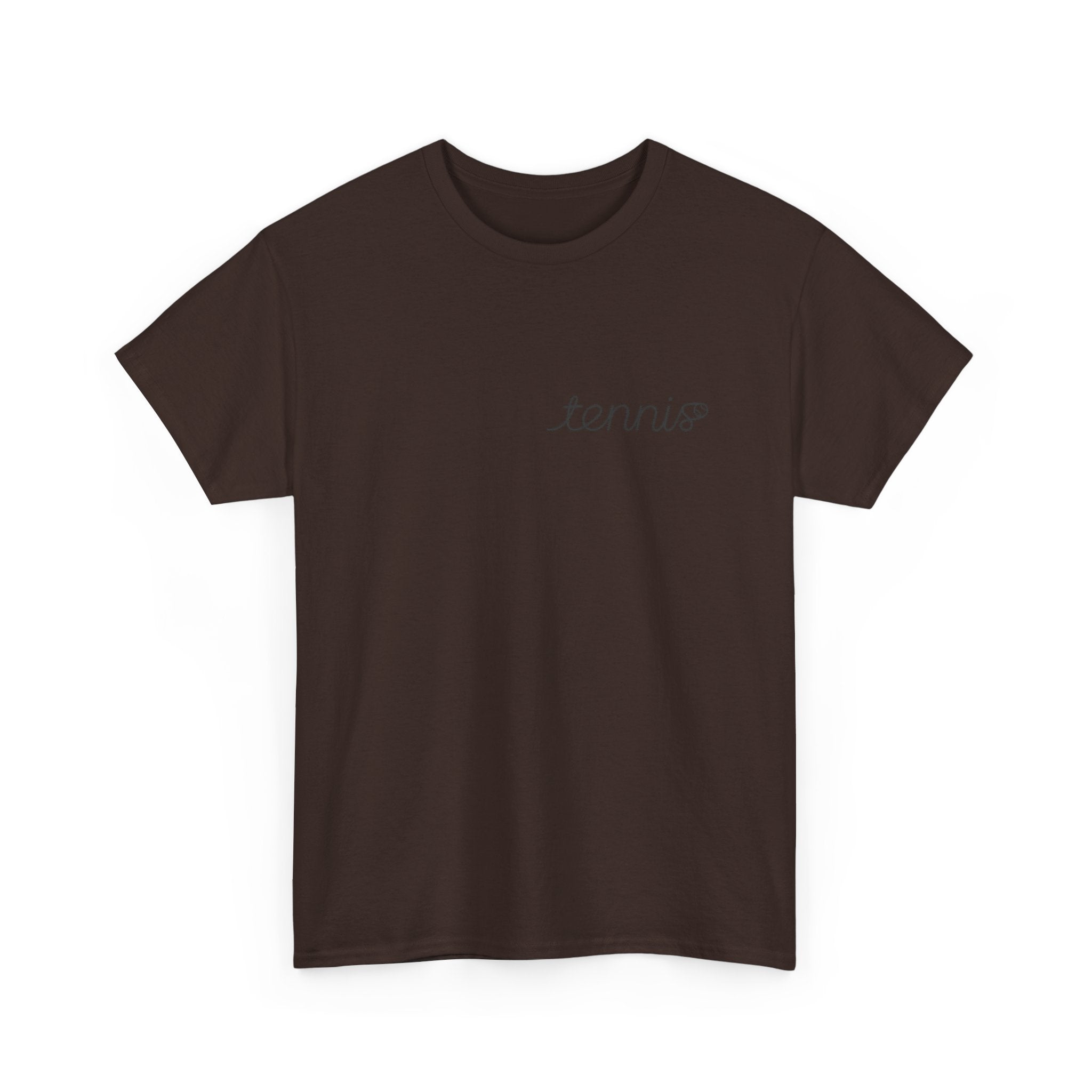 Tennis Serve Line Art Tee — Minimalist Tennis T-Shirt