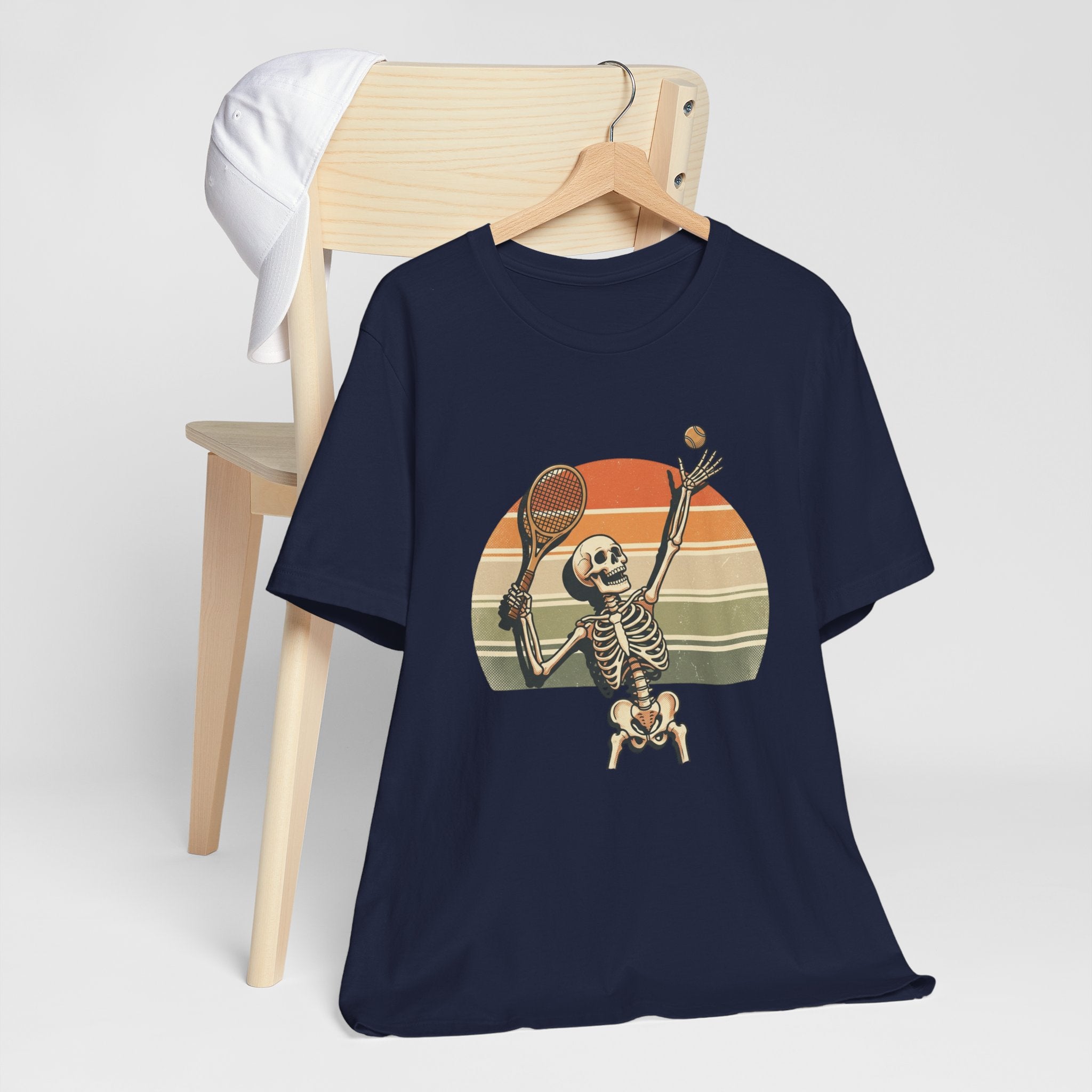 Skeleton Tennis Vintage Sunset Tee