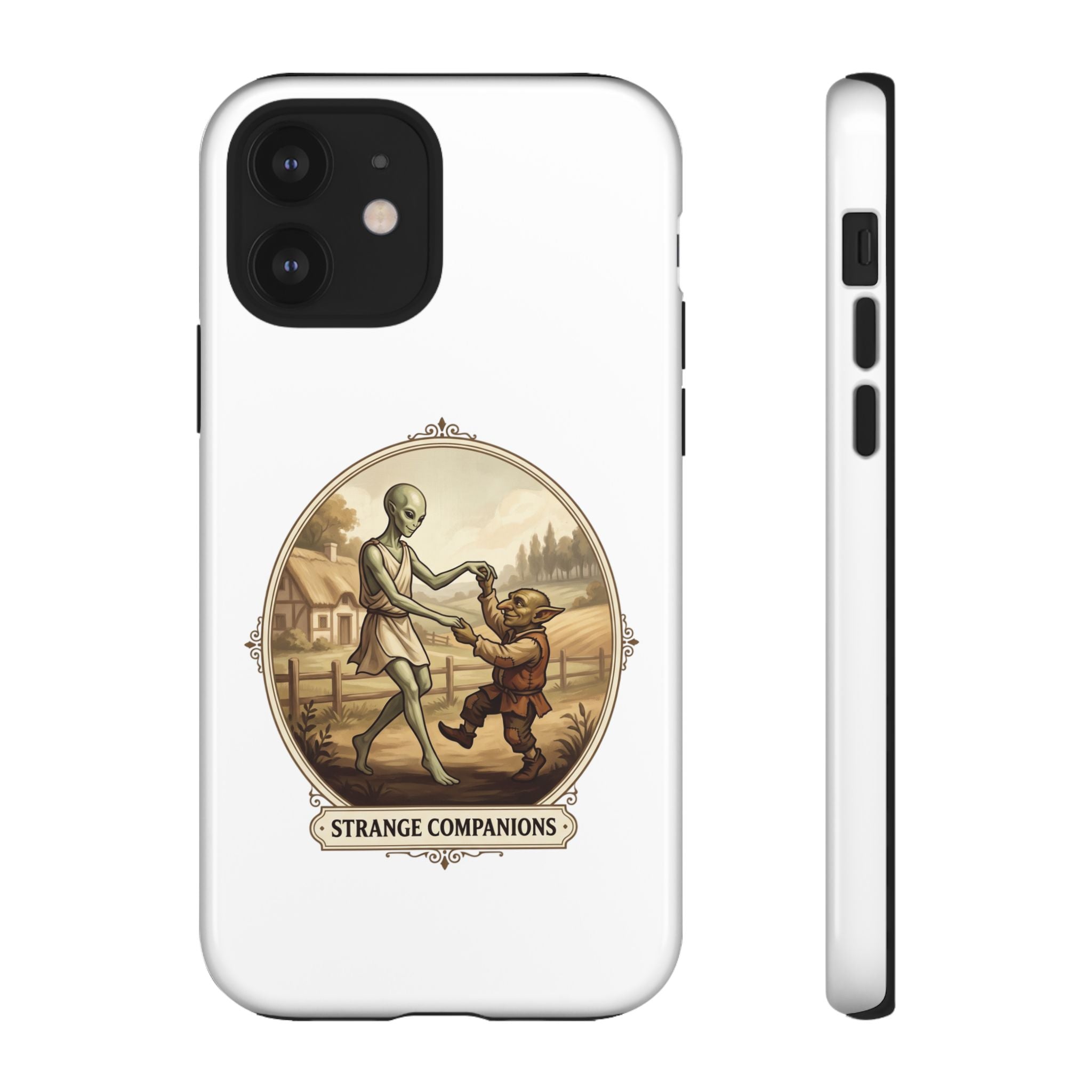 Phone Case — Vintage 'Strange Companions' Alien & Child Illustration