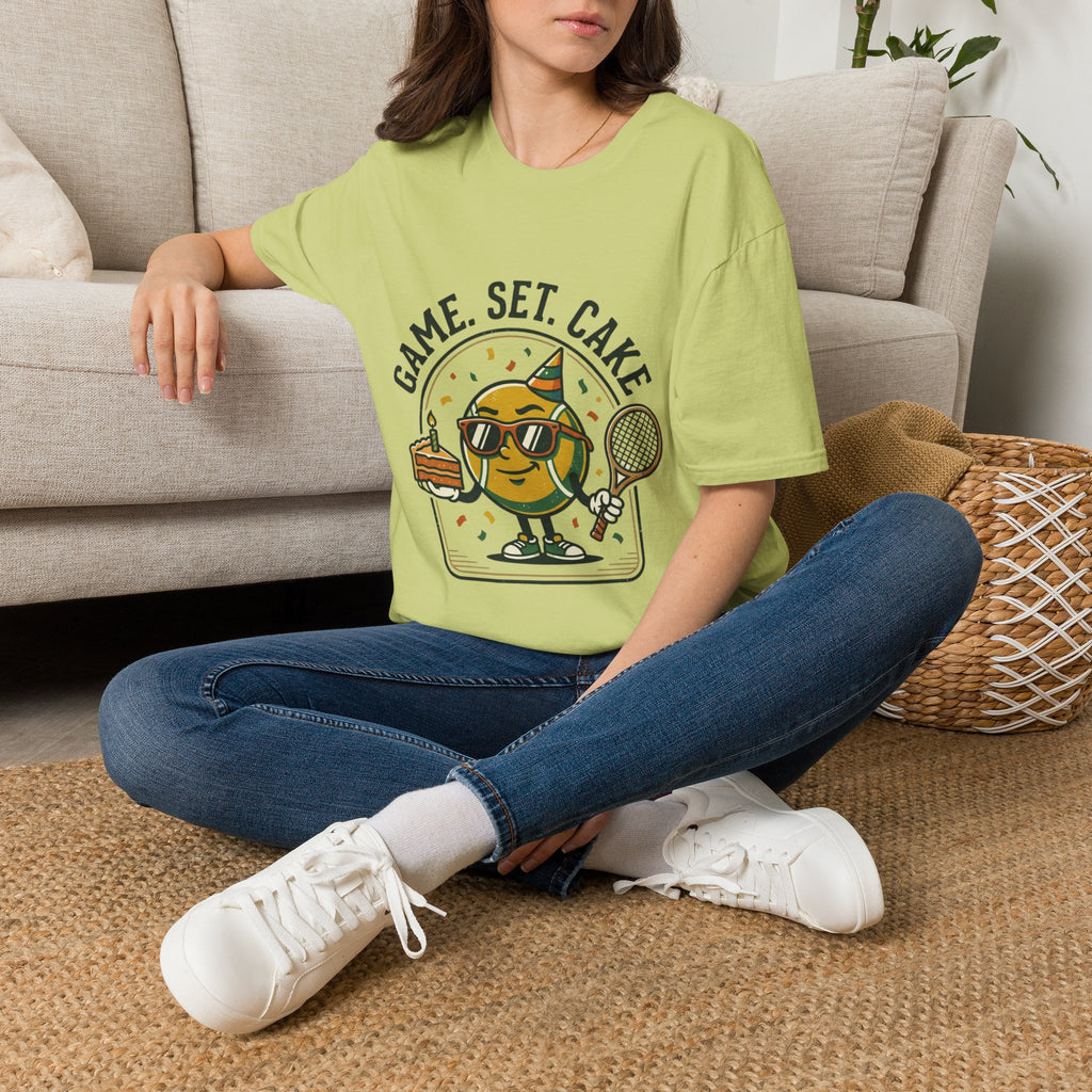 Game. Set. Cake. Tennis Slice Graphic Tee