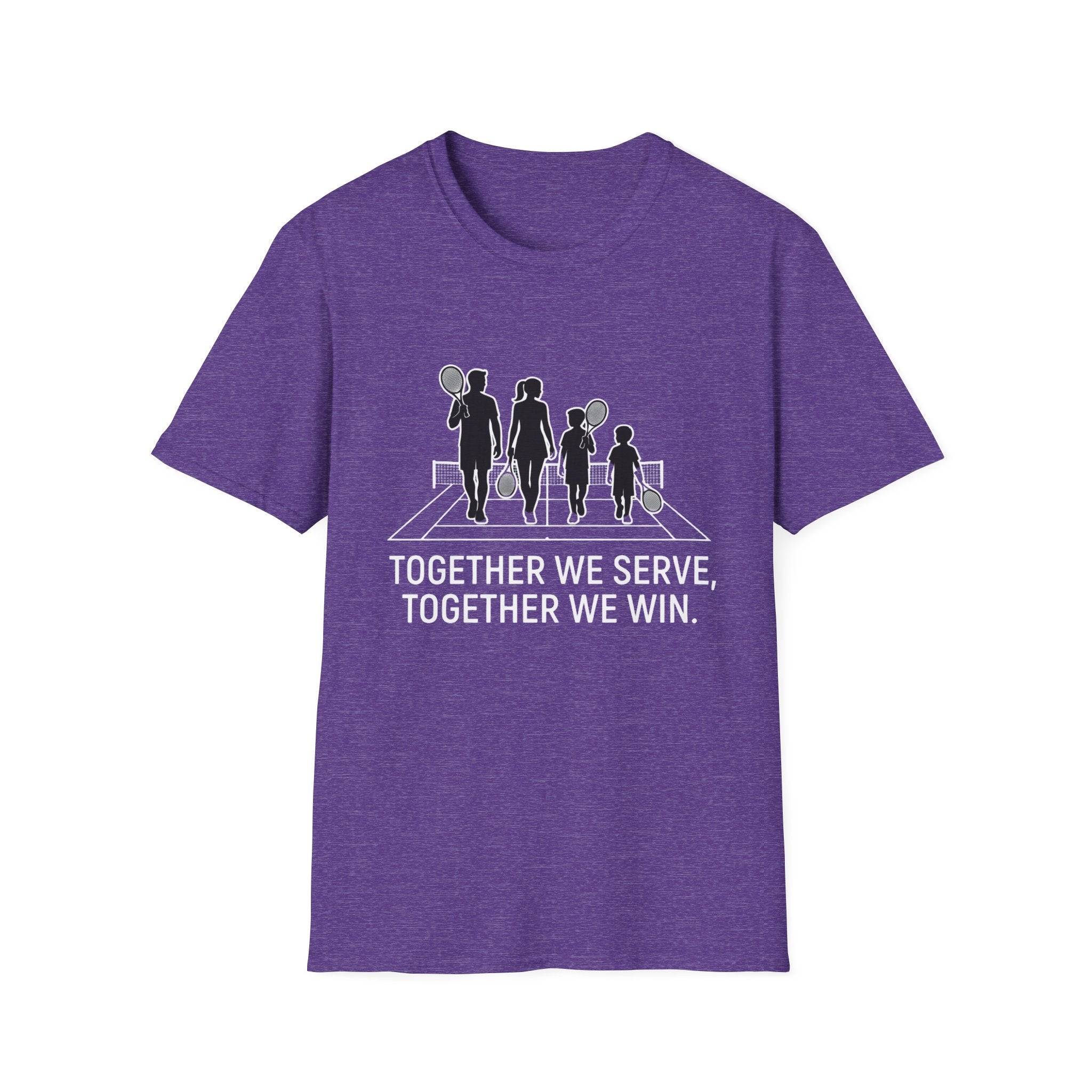tennis Family T-Shirt — “Together We Serve, Together We Win”