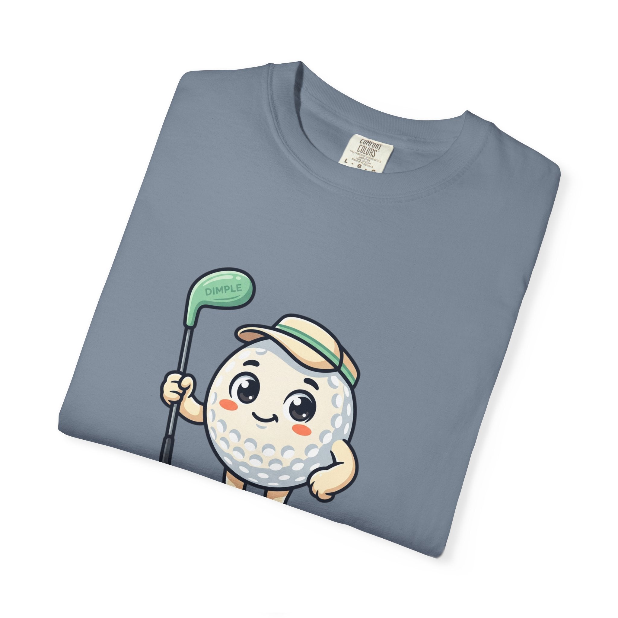 Golf Ball Cartoon T-Shirt — Cute Golfer Graphic Tee