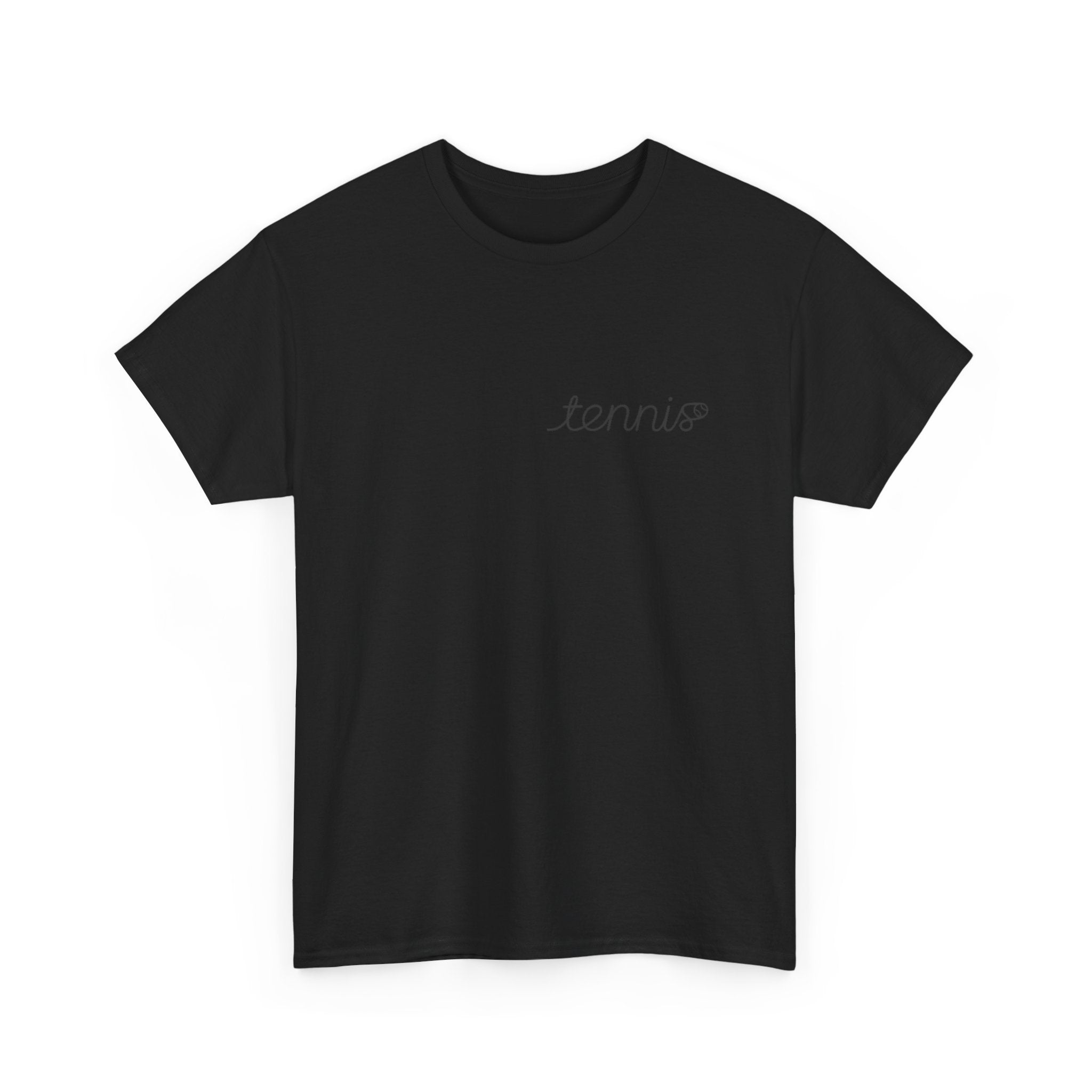 Tennis Serve Line Art Tee — Minimalist Tennis T-Shirt