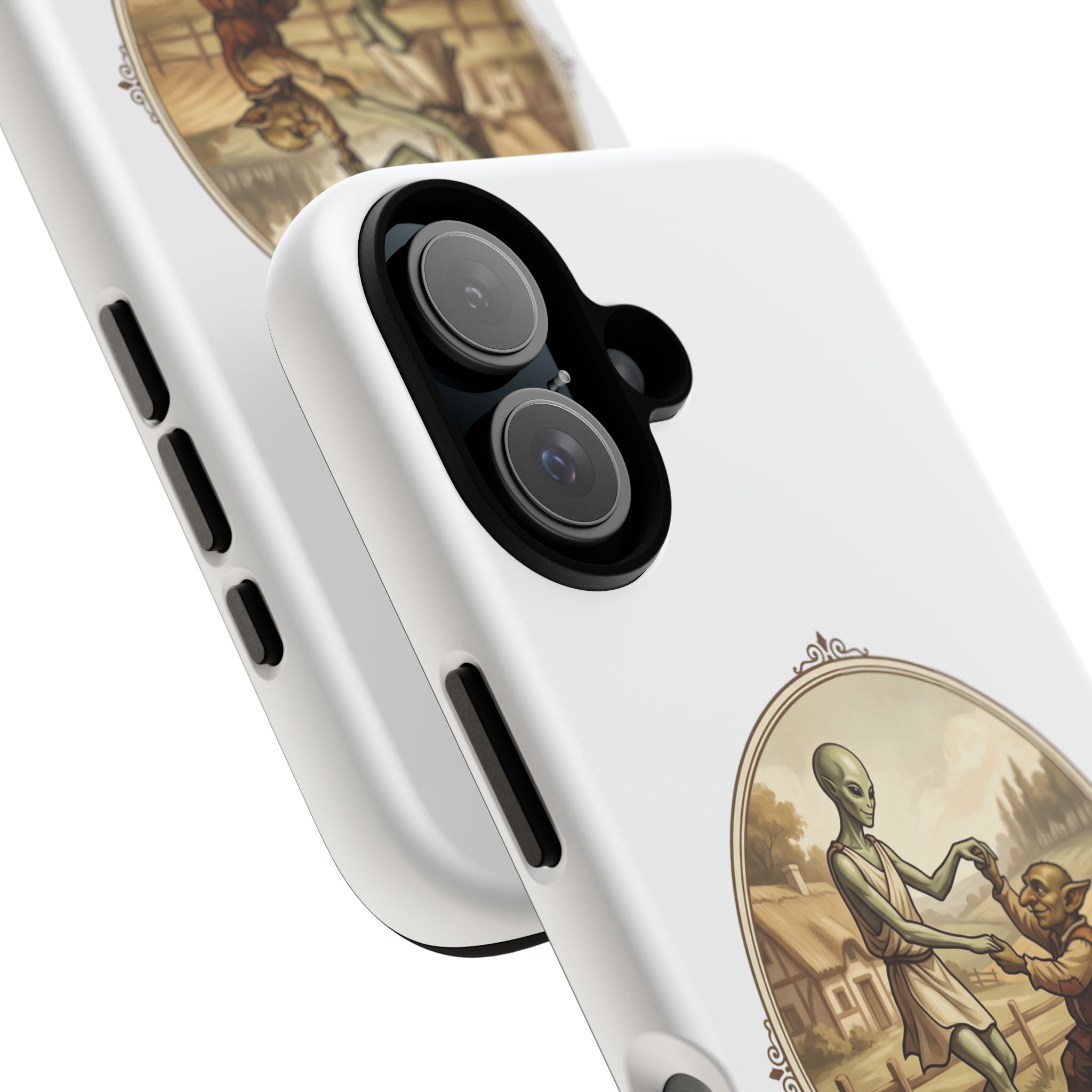 Phone Case — Vintage 'Strange Companions' Alien & Child Illustration