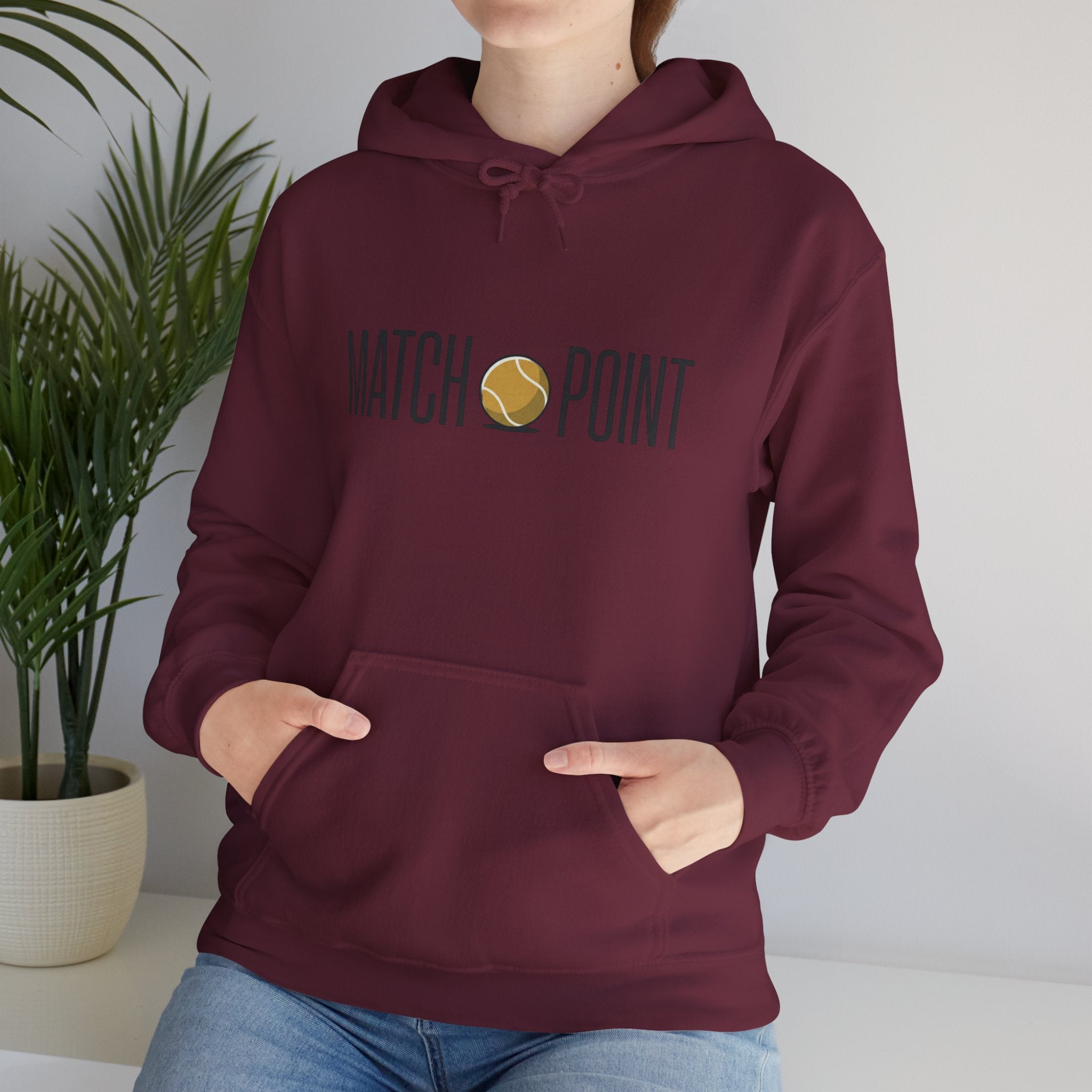 Match Point Tennis Hoodie — 'MATCH POINT' Graphic Pullover