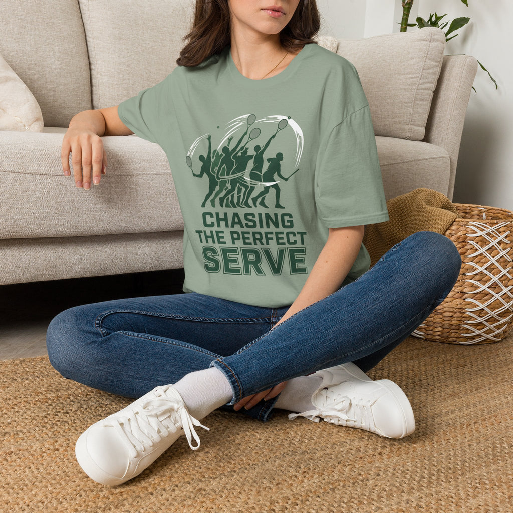 T-Shirt — Chasing the Perfect Serve Tennis Graphic Tee