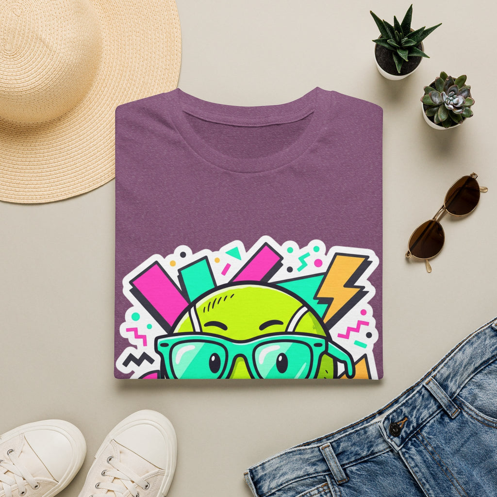 Retro Smiley Sunglasses T-Shirt — Neon Pop Graphic Tee