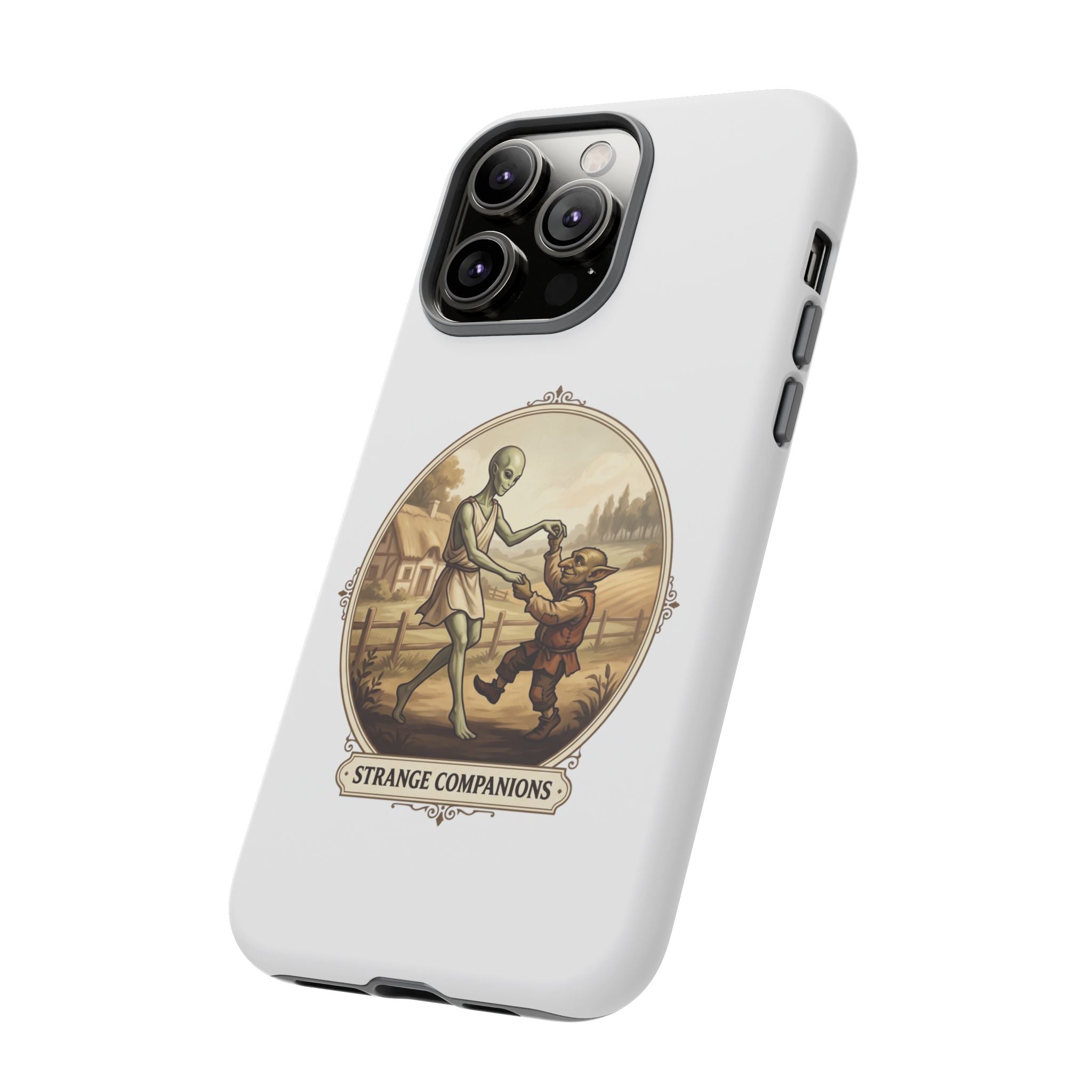 Phone Case — Vintage 'Strange Companions' Alien & Child Illustration