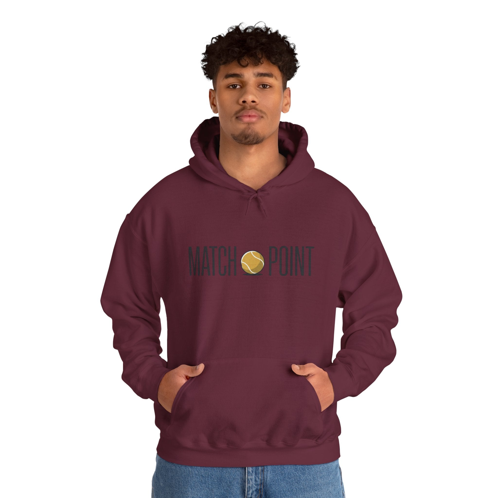 Match Point Tennis Hoodie — 'MATCH POINT' Graphic Pullover