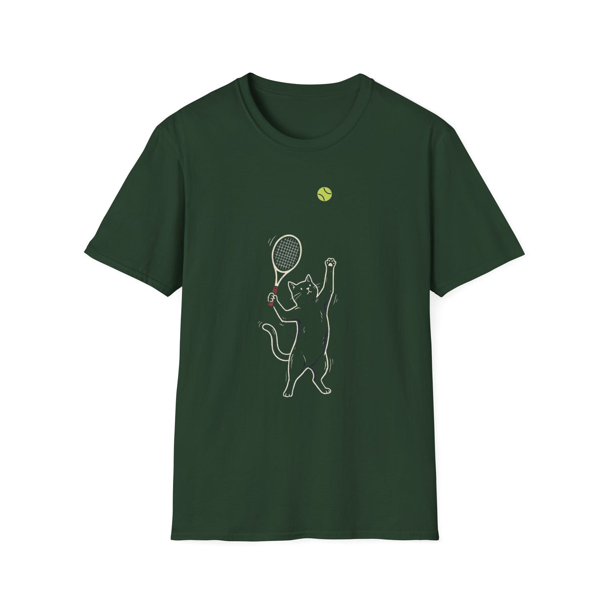 Playful Tennis Cat T-Shirt