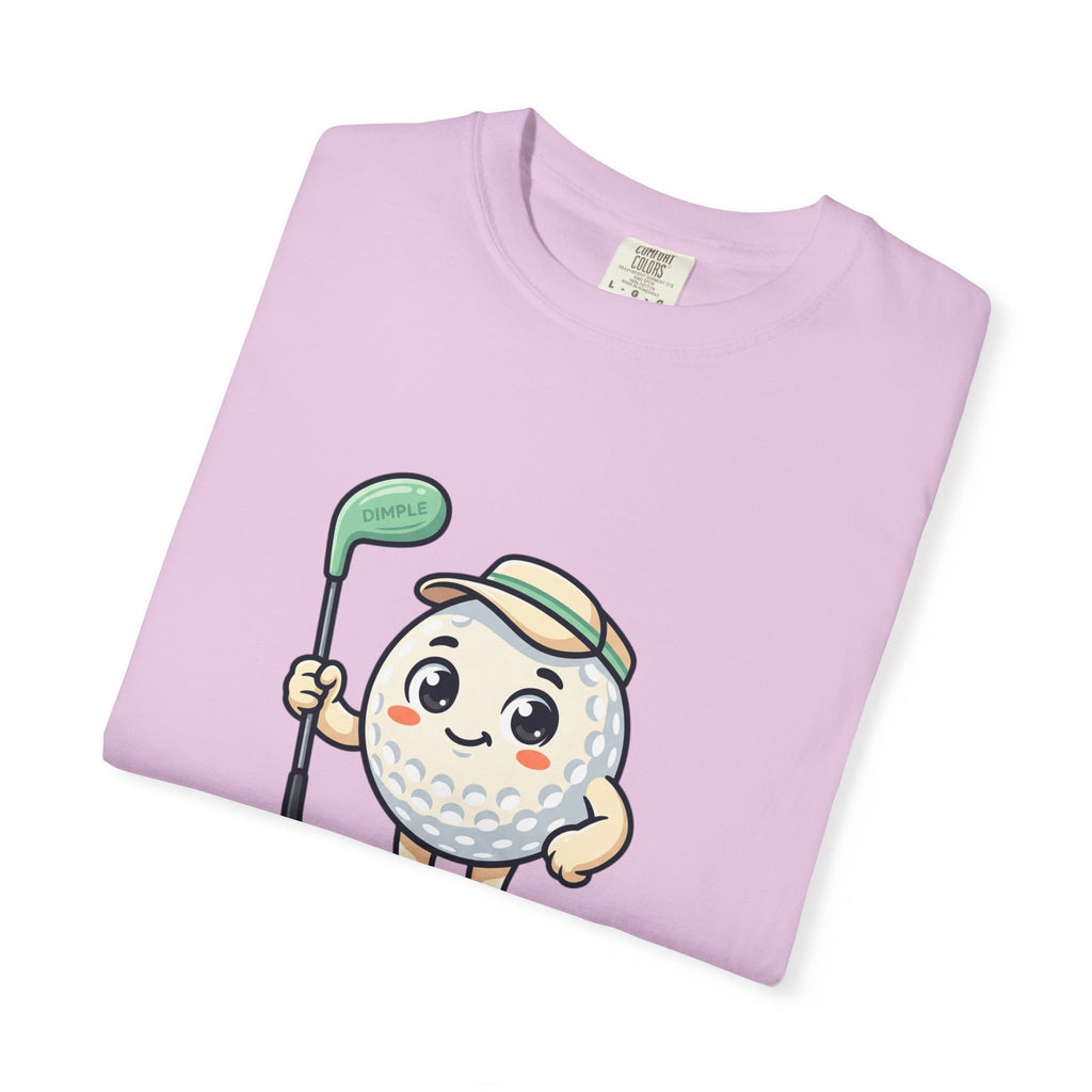 Golf Ball Cartoon T-Shirt — Cute Golfer Graphic Tee