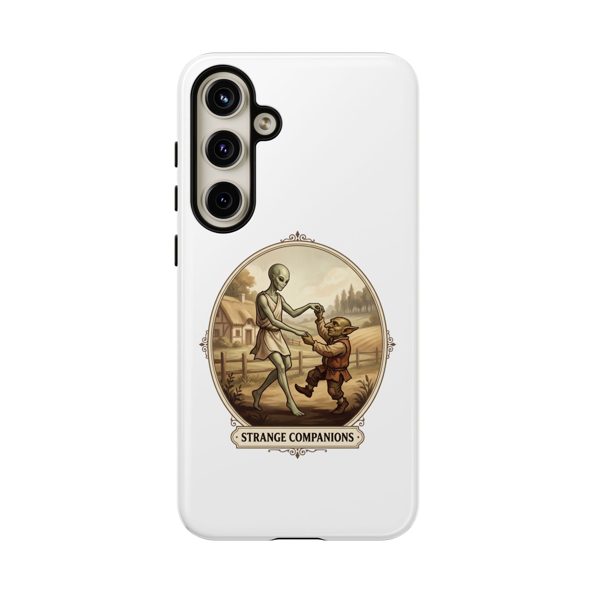 Phone Case — Vintage 'Strange Companions' Alien & Child Illustration