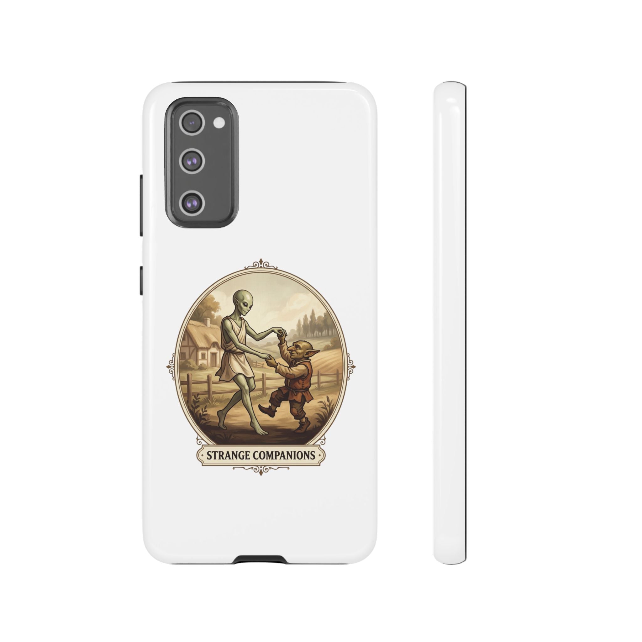Phone Case — Vintage 'Strange Companions' Alien & Child Illustration