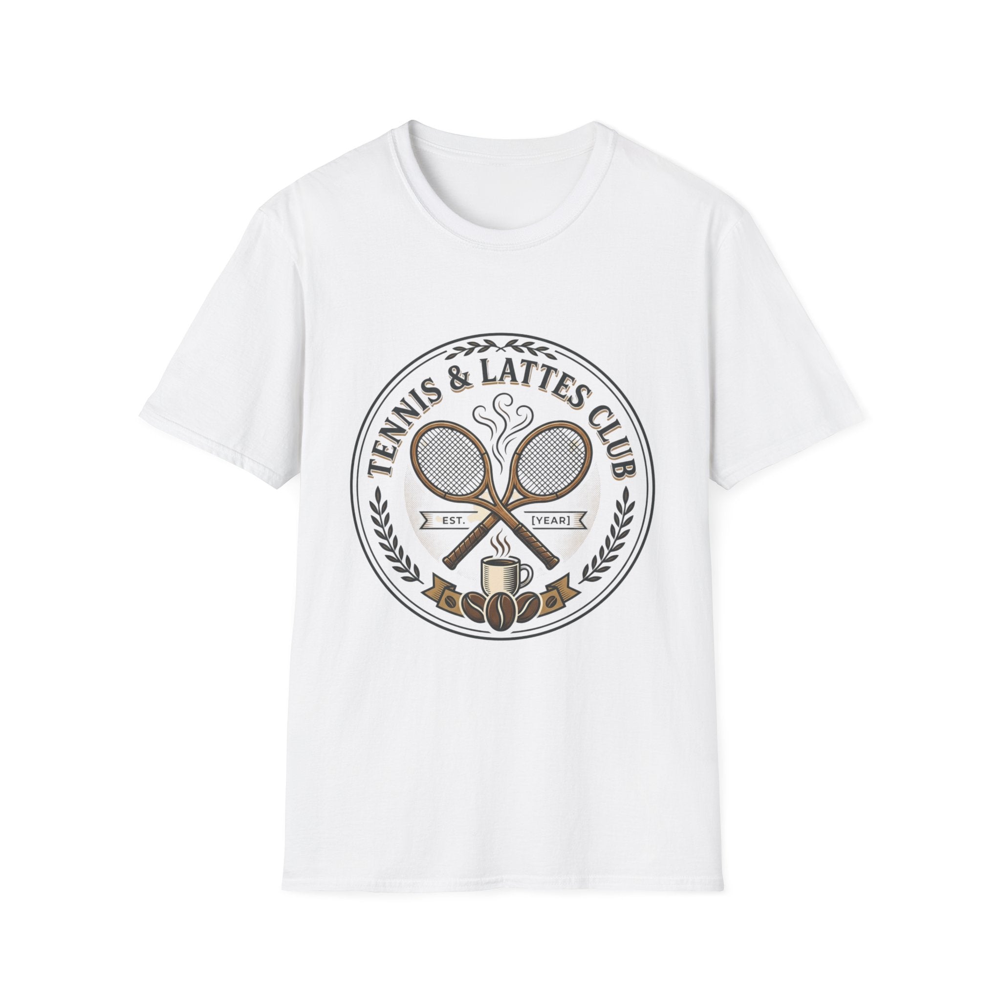Tennis & Lattes Club Graphic Tee — Vintage Tennis & Coffee Crew