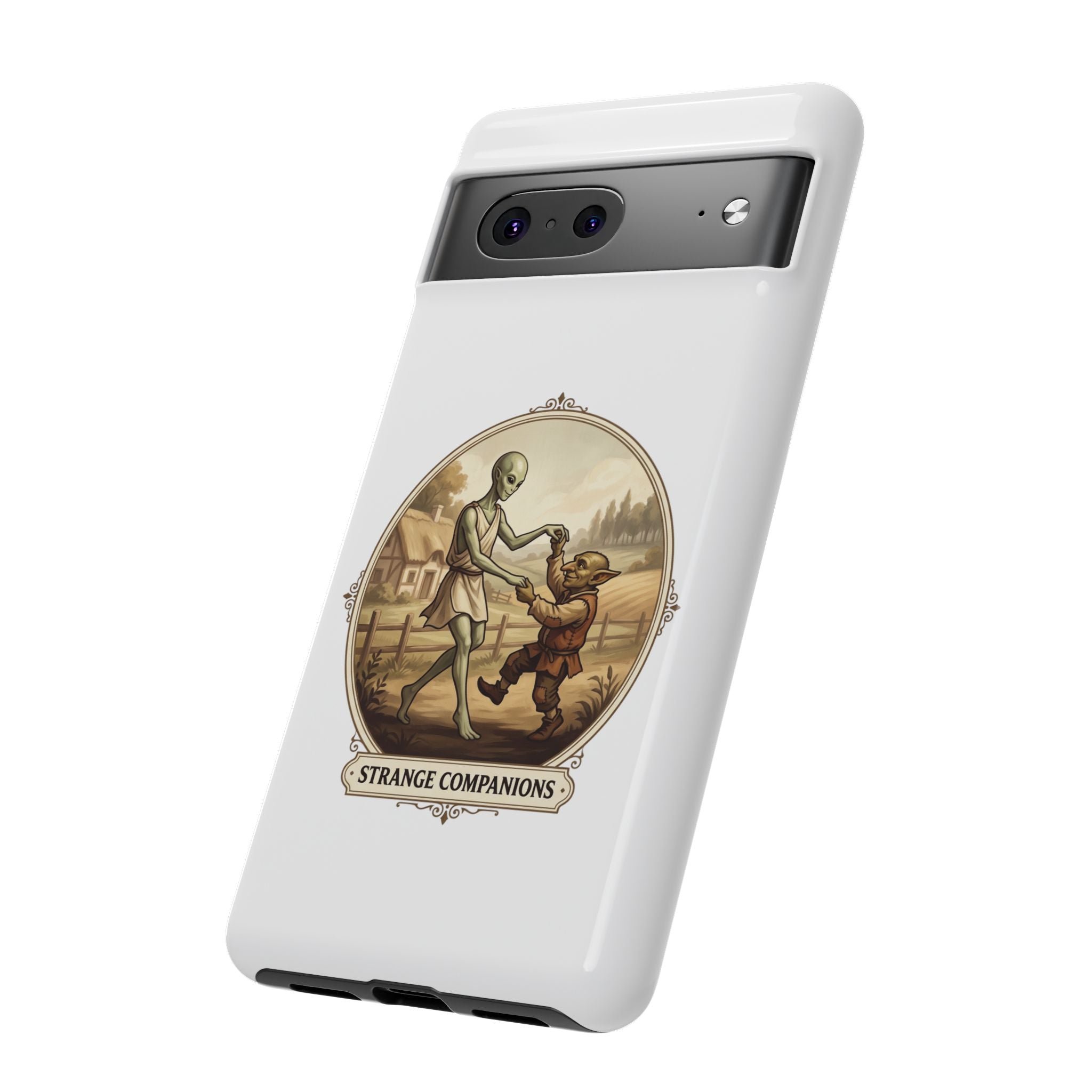 Phone Case — Vintage 'Strange Companions' Alien & Child Illustration