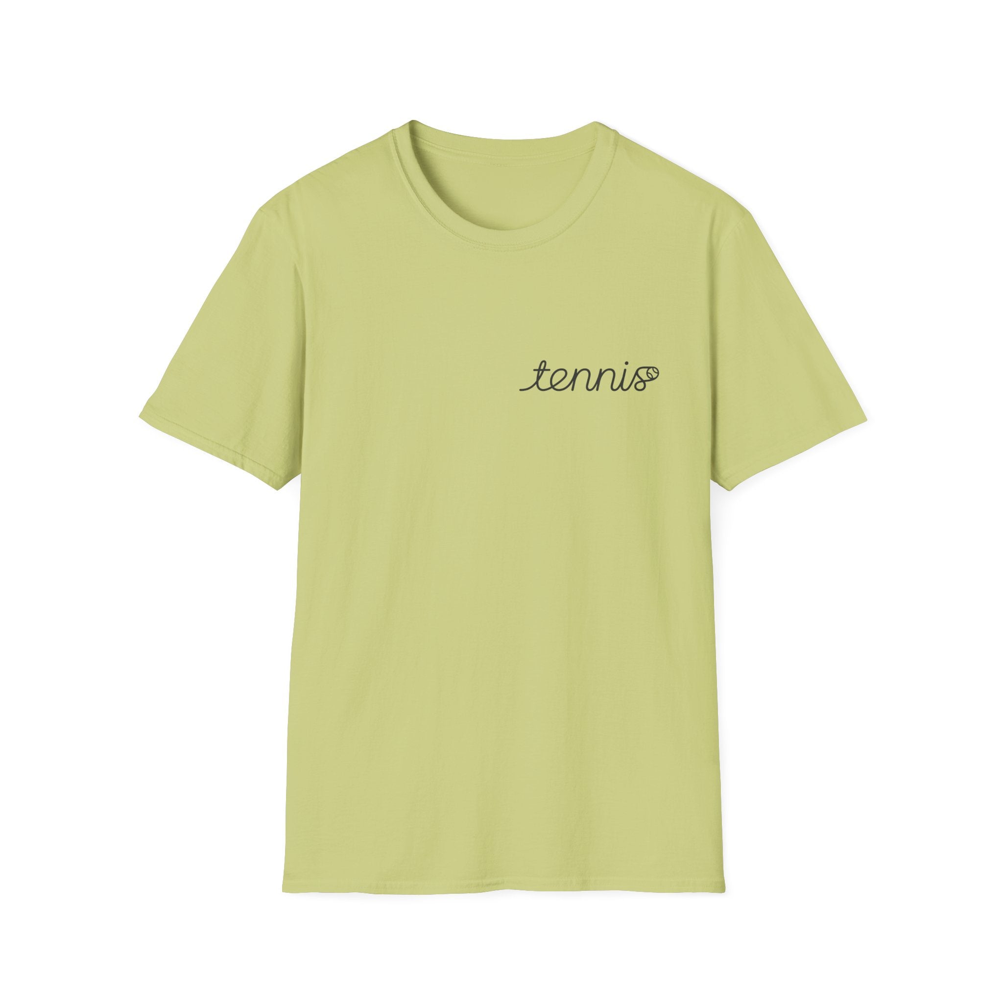 Tennis Script T-Shirt — Minimal Athletic Tee for Players & Fans