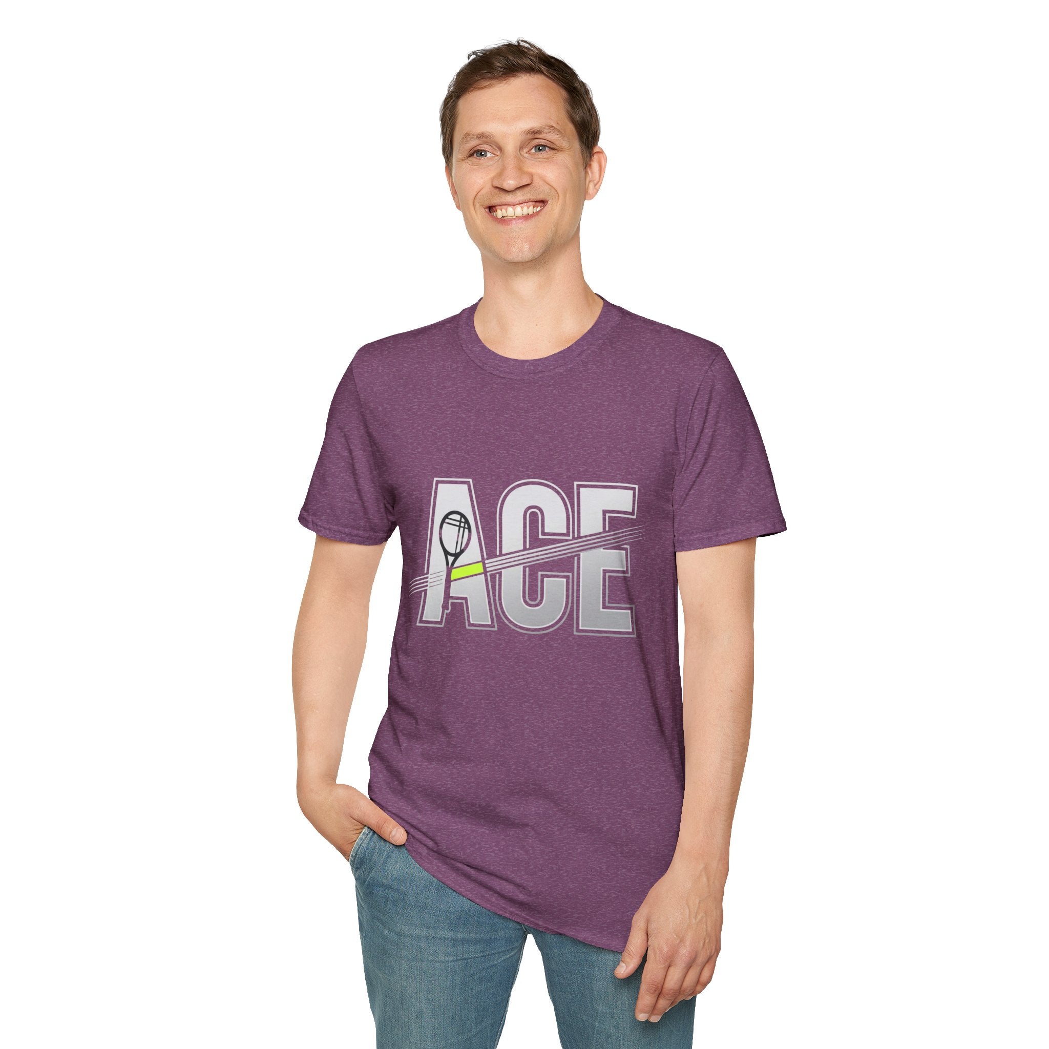 Ace Tennis T‑Shirt — Retro Tennis Racket Graphic