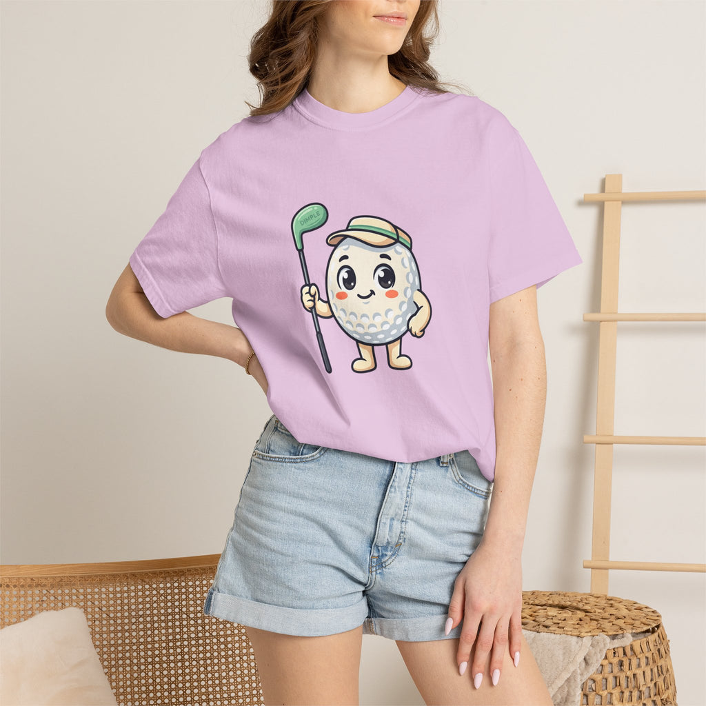 Golf Ball Cartoon T-Shirt — Cute Golfer Graphic Tee