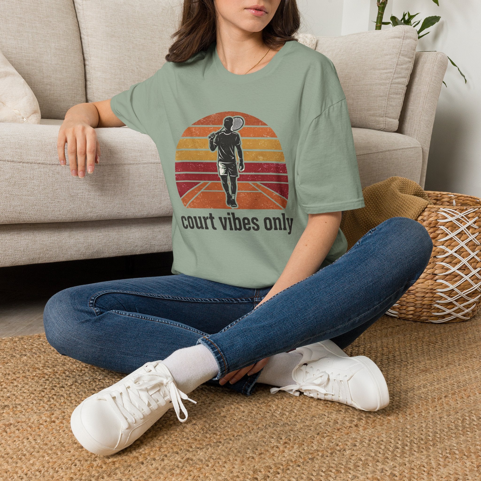 court vibes only Tennis T-shirt