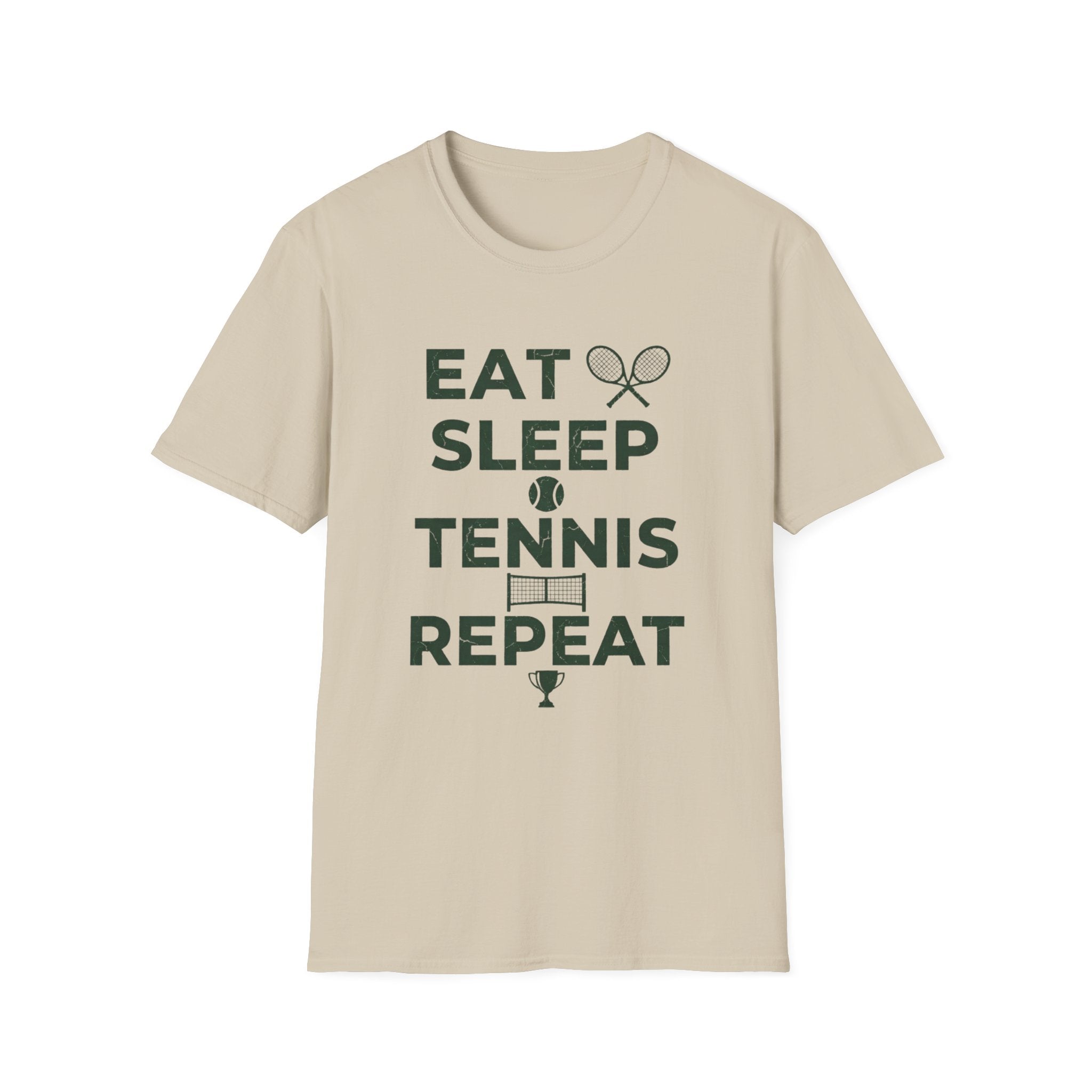 Eat Sleep Tennis Repeat Tee — Tennis Lover T-Shirt