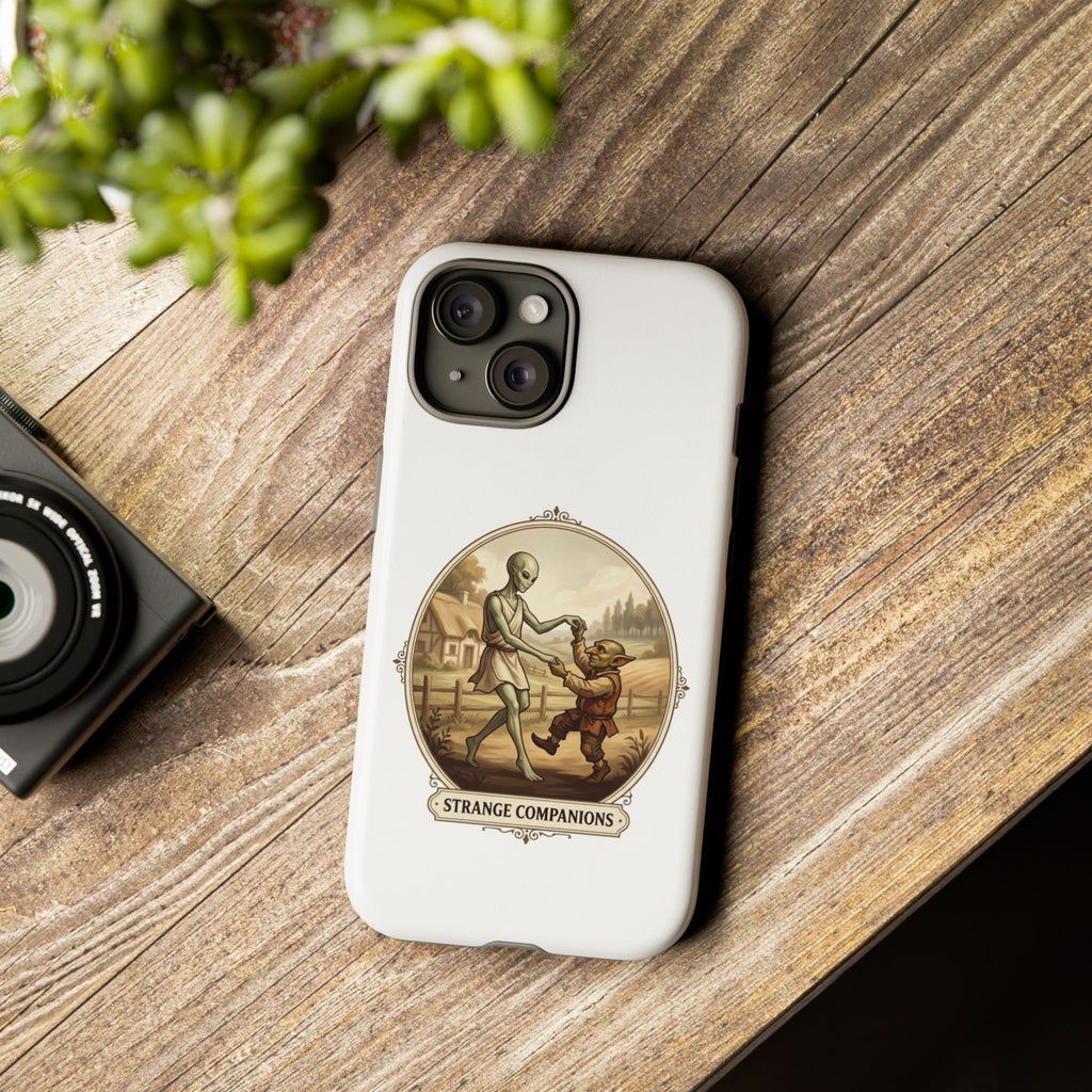 Phone Case — Vintage 'Strange Companions' Alien & Child Illustration