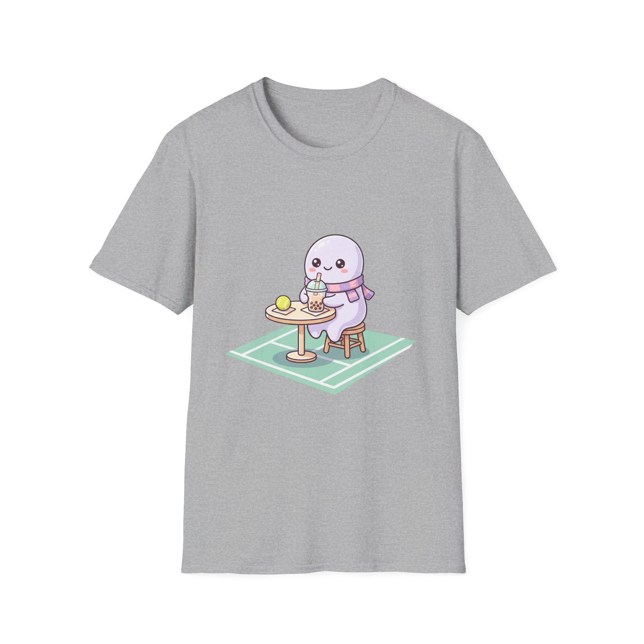Cute Seal Cafe T-Shirt — Kawaii Sea Otter Drinking Bubble Tea