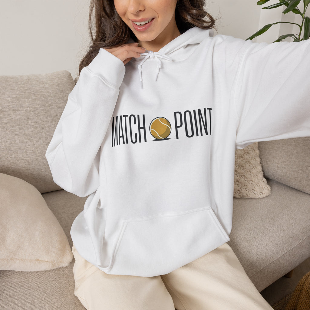 Match Point Tennis Hoodie — 'MATCH POINT' Graphic Pullover