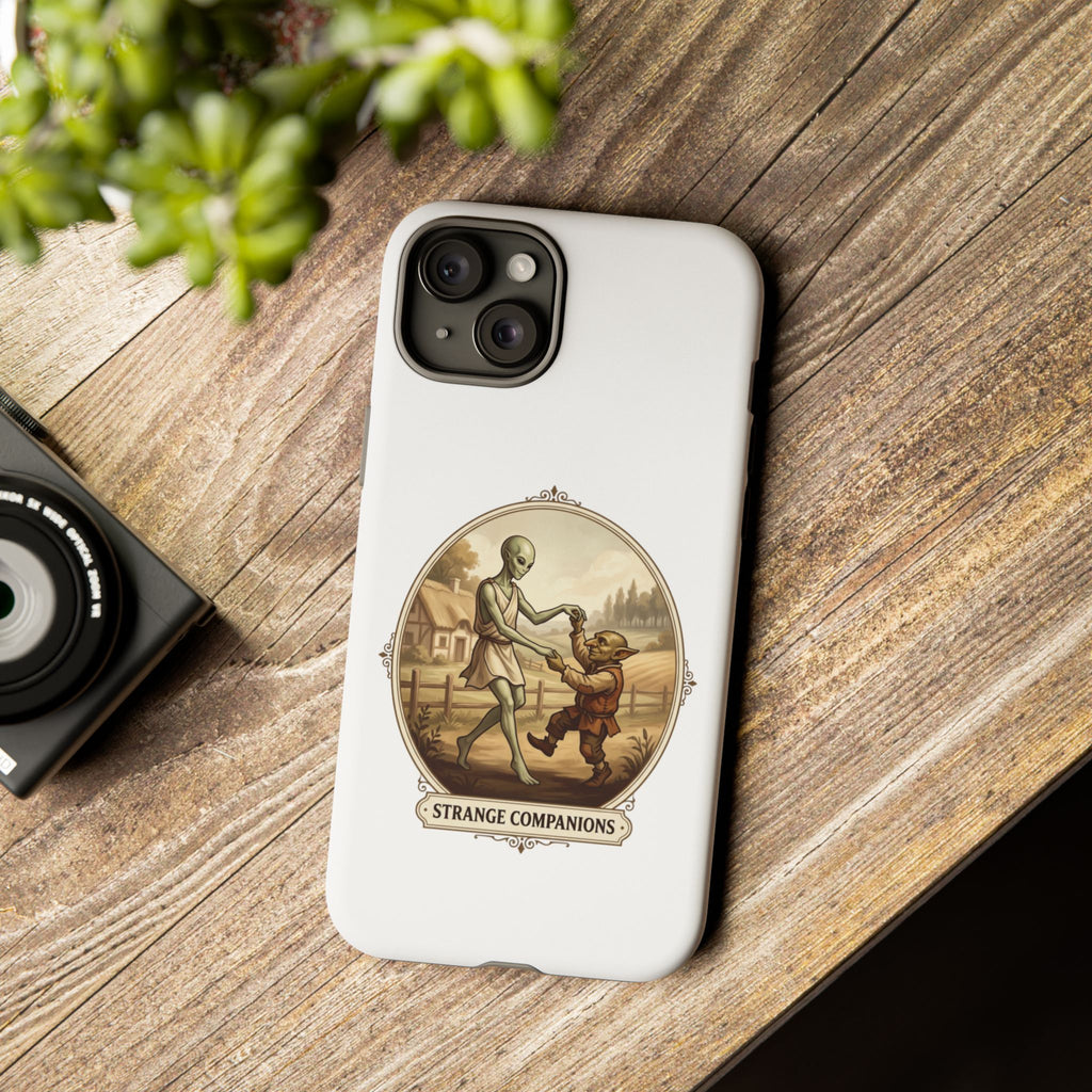 Phone Case — Vintage 'Strange Companions' Alien & Child Illustration