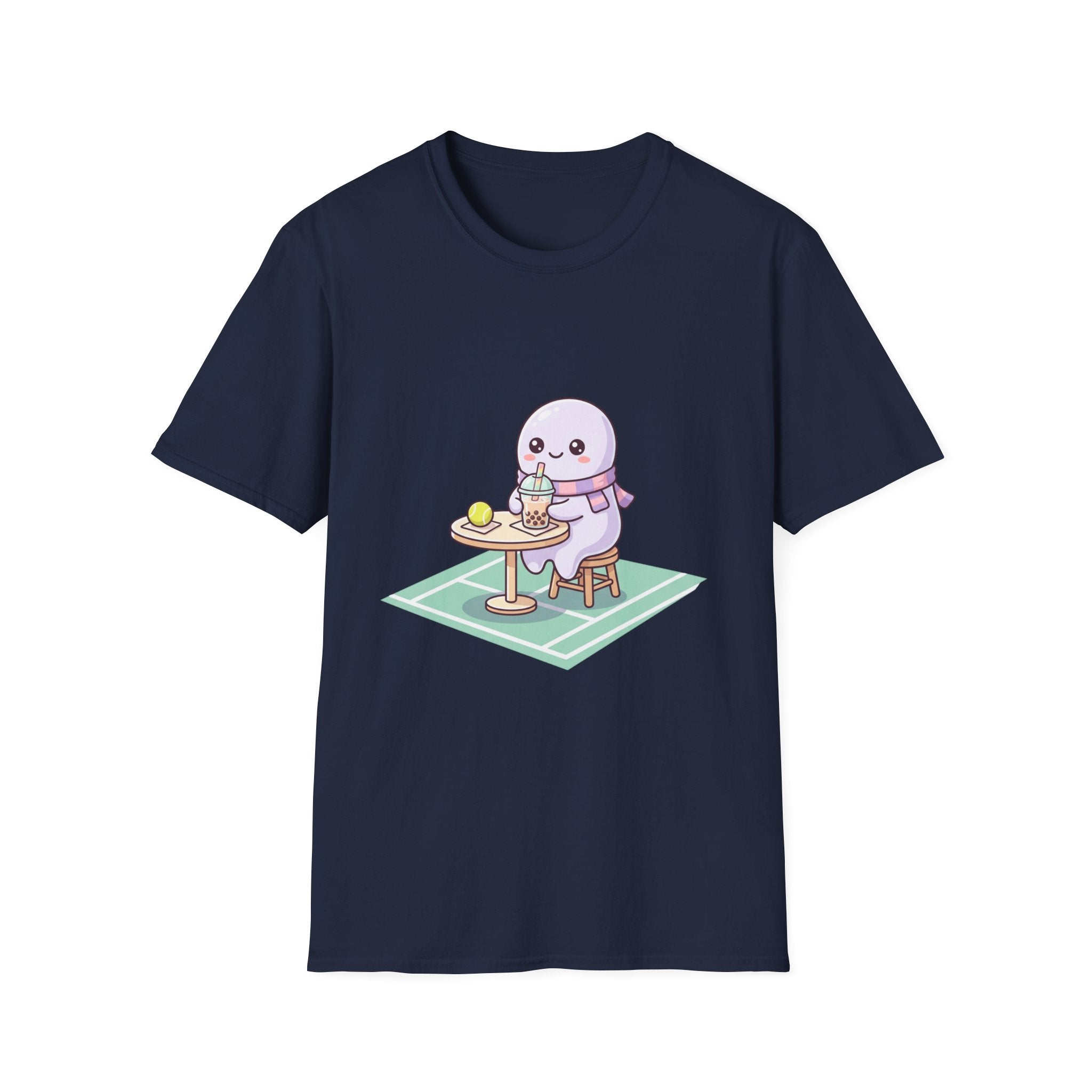 Cute Seal Cafe T-Shirt — Kawaii Sea Otter Drinking Bubble Tea
