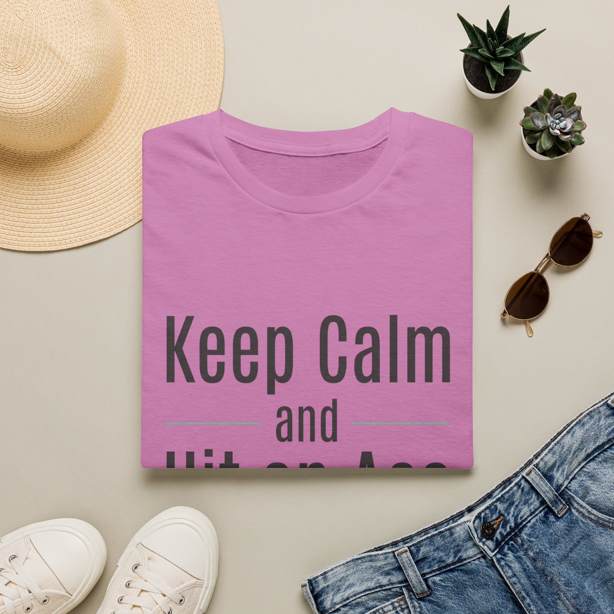 T-Shirt — Keep Calm and Hit an Ace Tennis Tee