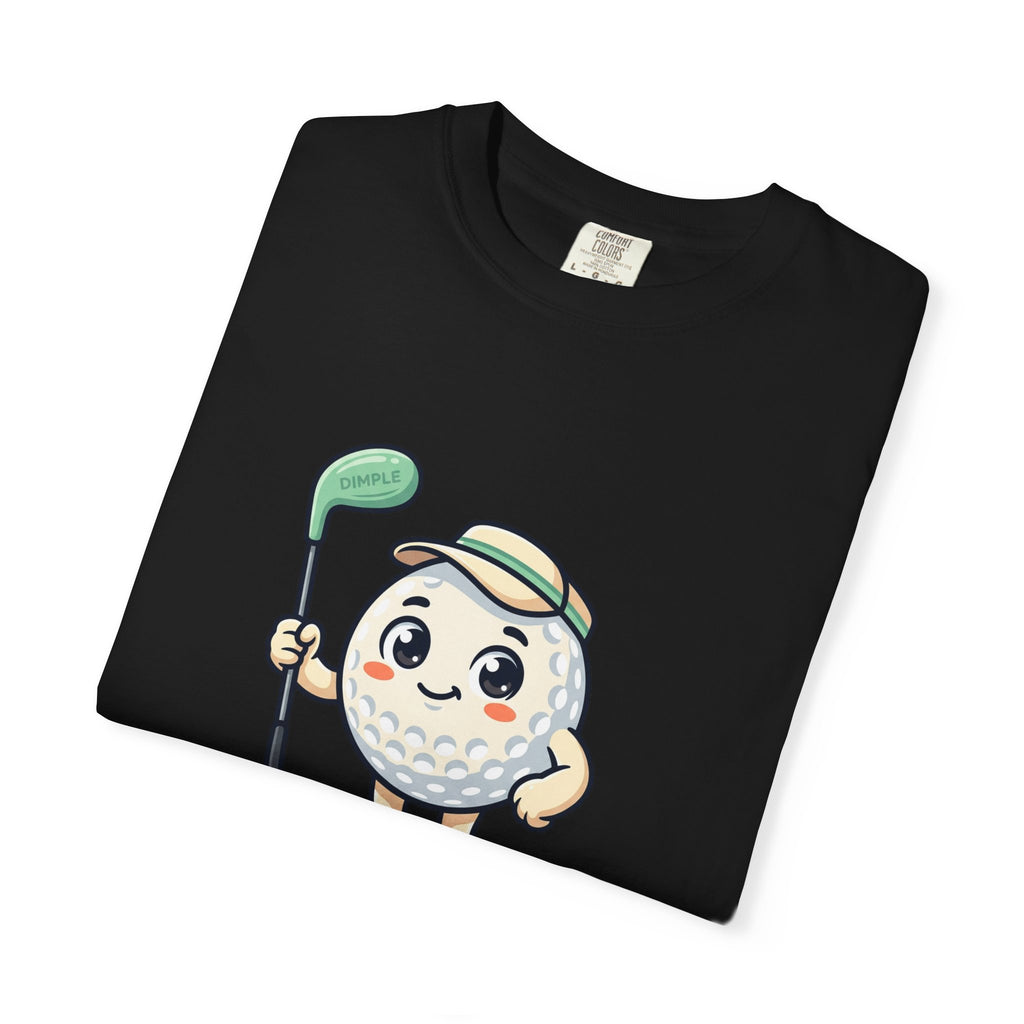 Golf Ball Cartoon T-Shirt — Cute Golfer Graphic Tee