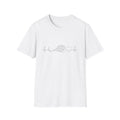tennis Heartbeat T-Shirt — Minimal Line Art