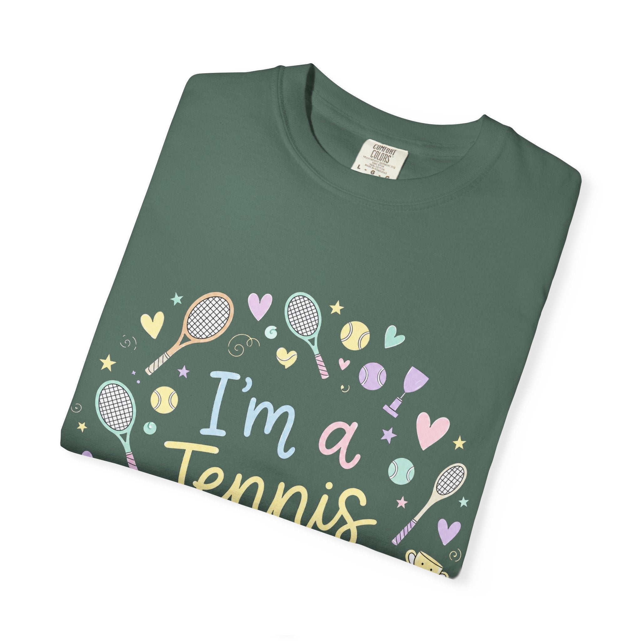 I'm a Tennis Addict T‑Shirt — Cute Pastel Tennis Graphic Tee for Players & Fans