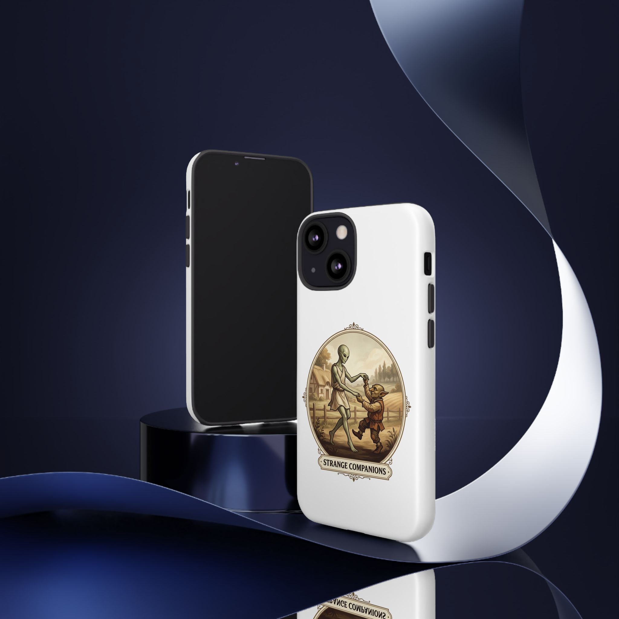 Phone Case — Vintage 'Strange Companions' Alien & Child Illustration