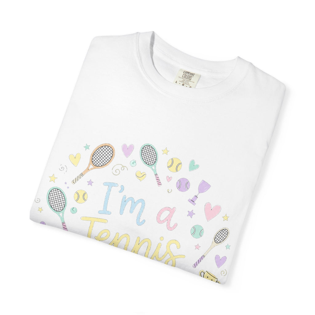 I'm a Tennis Addict T‑Shirt — Cute Pastel Tennis Graphic Tee for Players & Fans