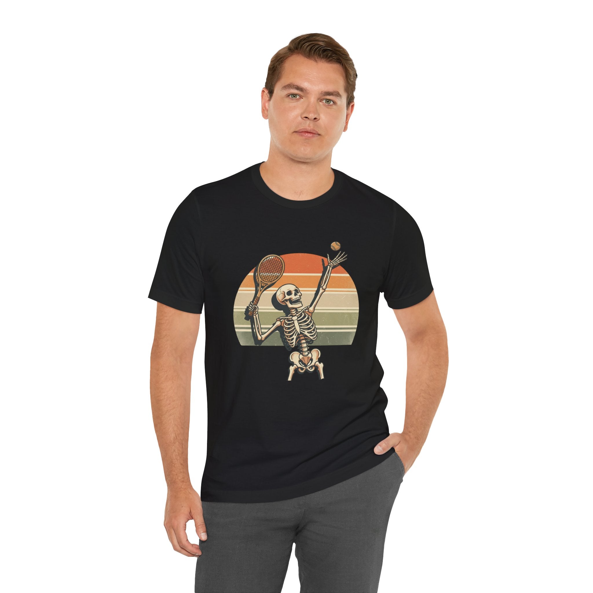 Skeleton Tennis Vintage Sunset Tee