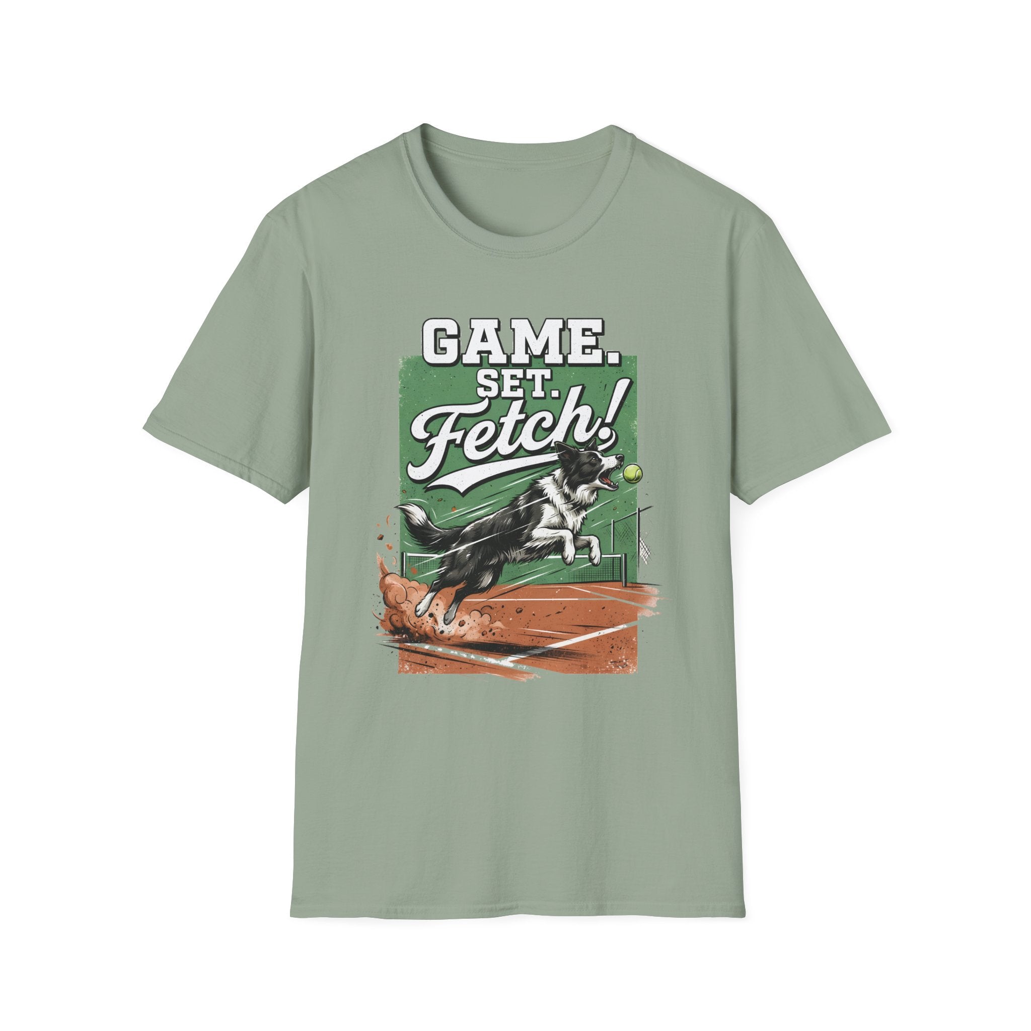 Game, Set, Fetch! Tennis Dog T-Shirt — Funny Pet Lover Athletic Tee
