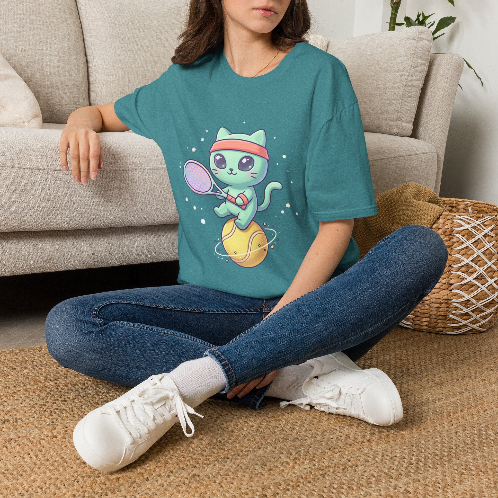 Cute Tennis Cat T-Shirt