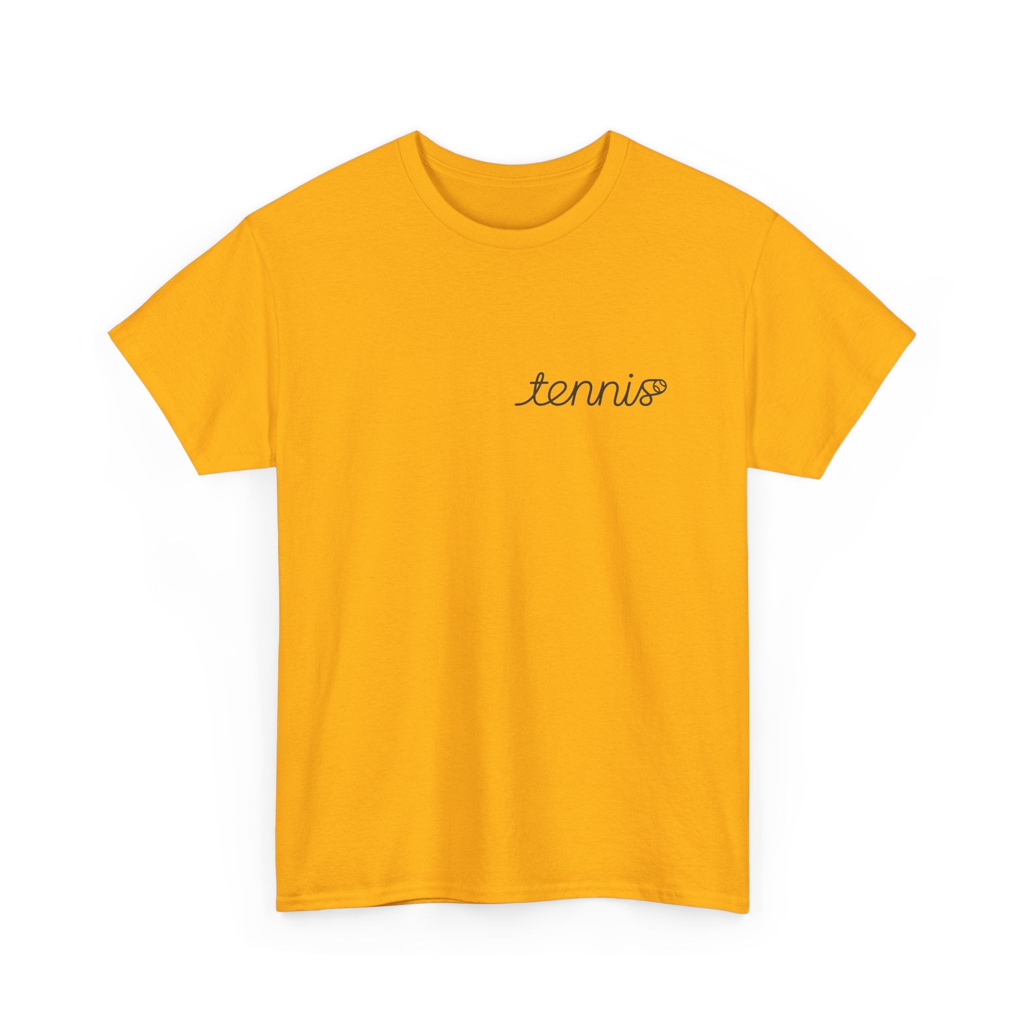 Tennis Serve Line Art Tee — Minimalist Tennis T-Shirt